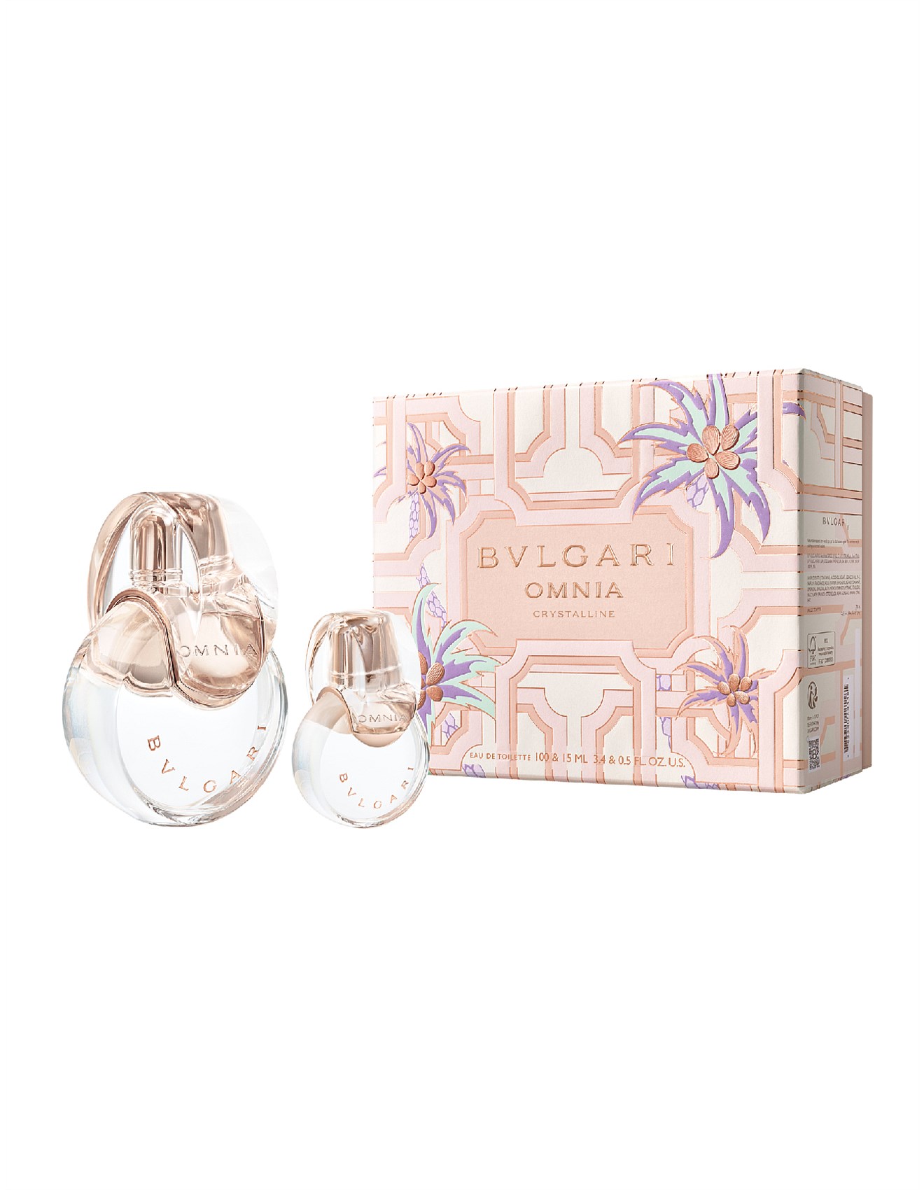 Bvlgari Omnia Crystalline Edt 100ml Gift Set David Jones