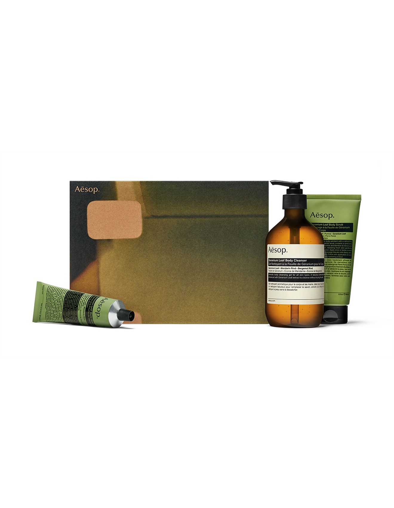 Aesop Screen 2 -Geranium Leaf Body Trio | David Jones