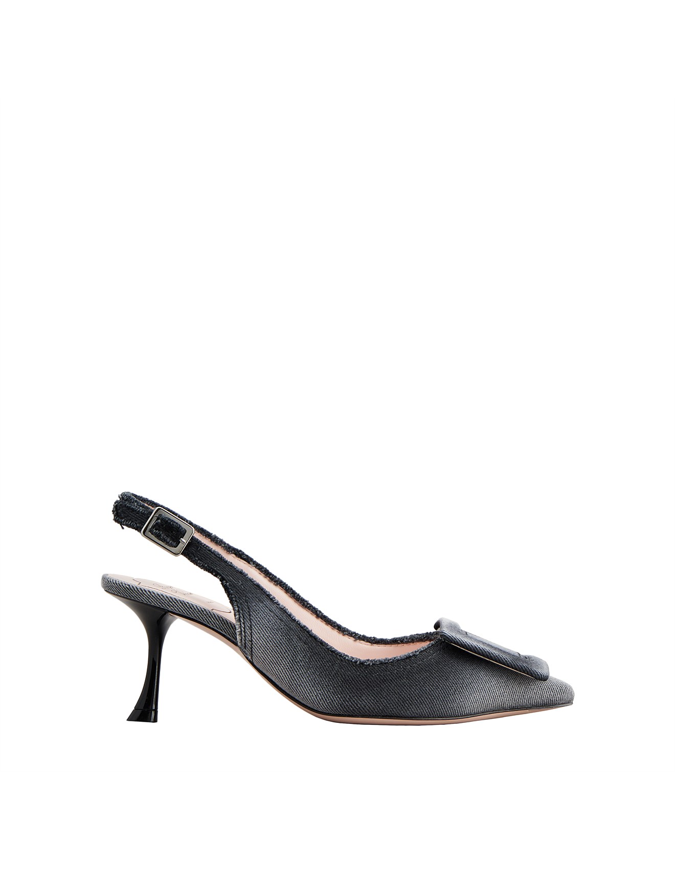 Roger Vivier Viv' In the City Slingback Pumps In Denim David Jones