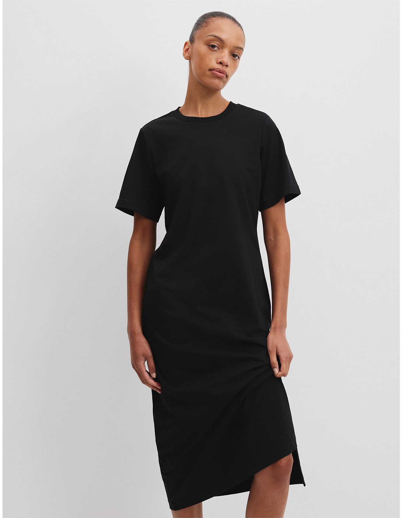 Country Road Australian Cotton Midi T-shirt Dress David Jones