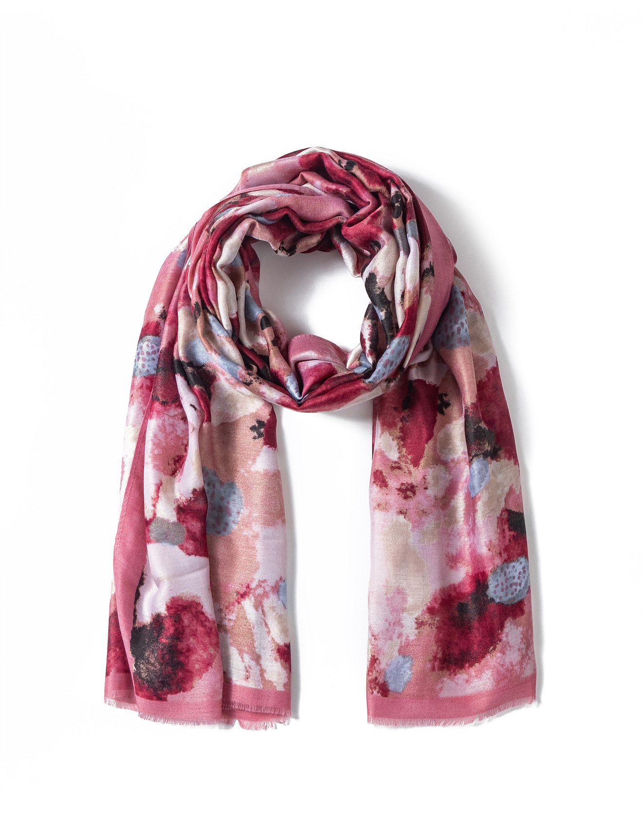 Gregory Ladner Floral Print Scarf David Jones