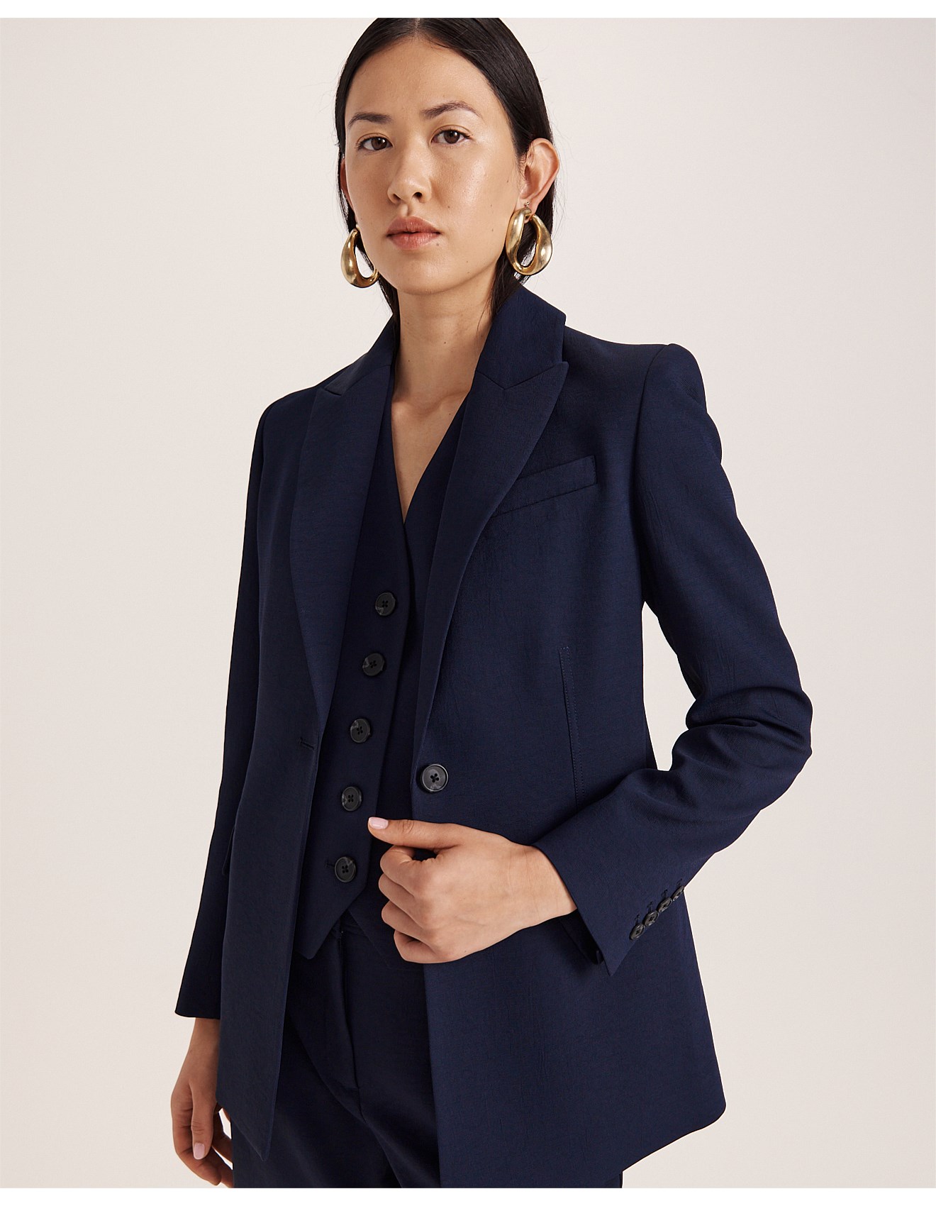 Saba Dharma Stitch Detail Blazer David Jones