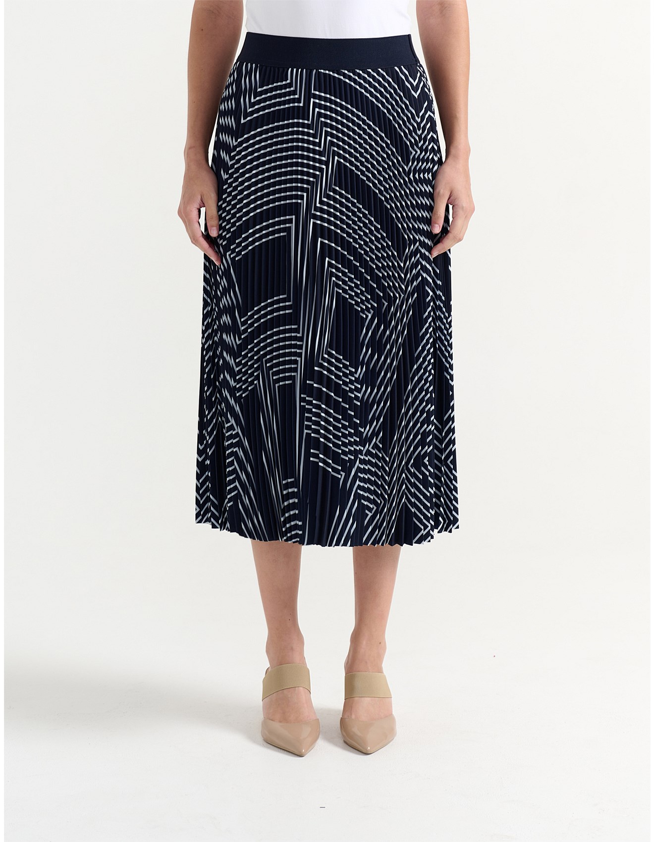 David Jones Collection Knife Pleated Skirt David Jones