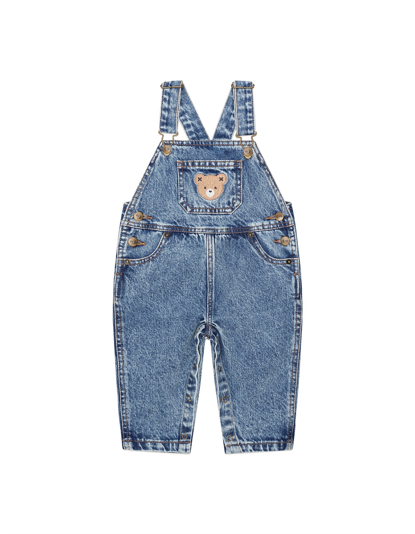 Huxbaby Baby Boy Dreamy Denim Overalls David Jones