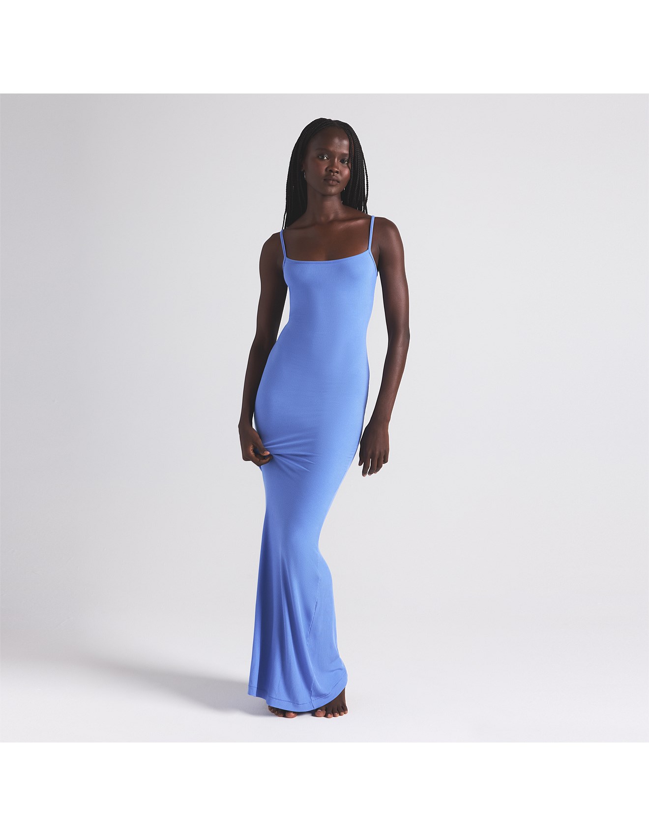 Skims Soft Lounge Long Slip Dress | David Jones