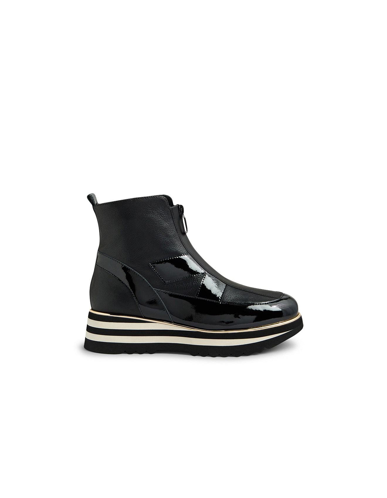 Patent Leather Wingtip Ankle Boots Womens Brogue Boots Womens