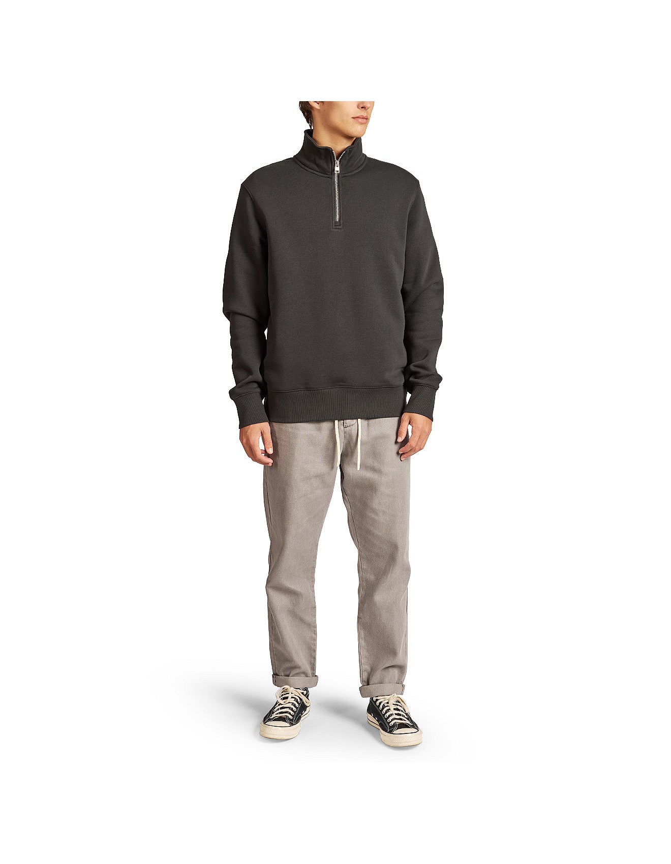 Academy Brand Academy 1/4 Zip Sweat | David Jones