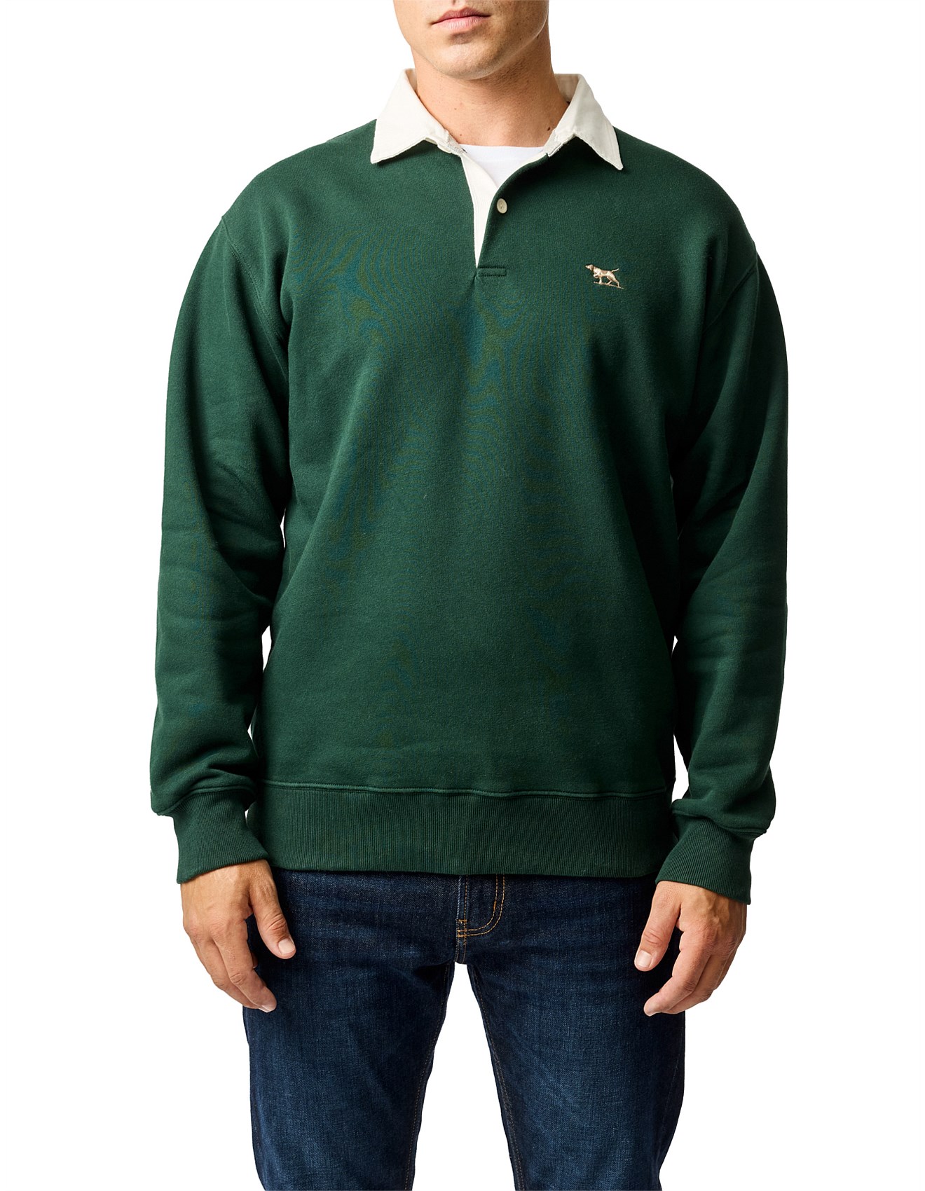 Rodd & Gunn Otago Sweat -Forest | David Jones