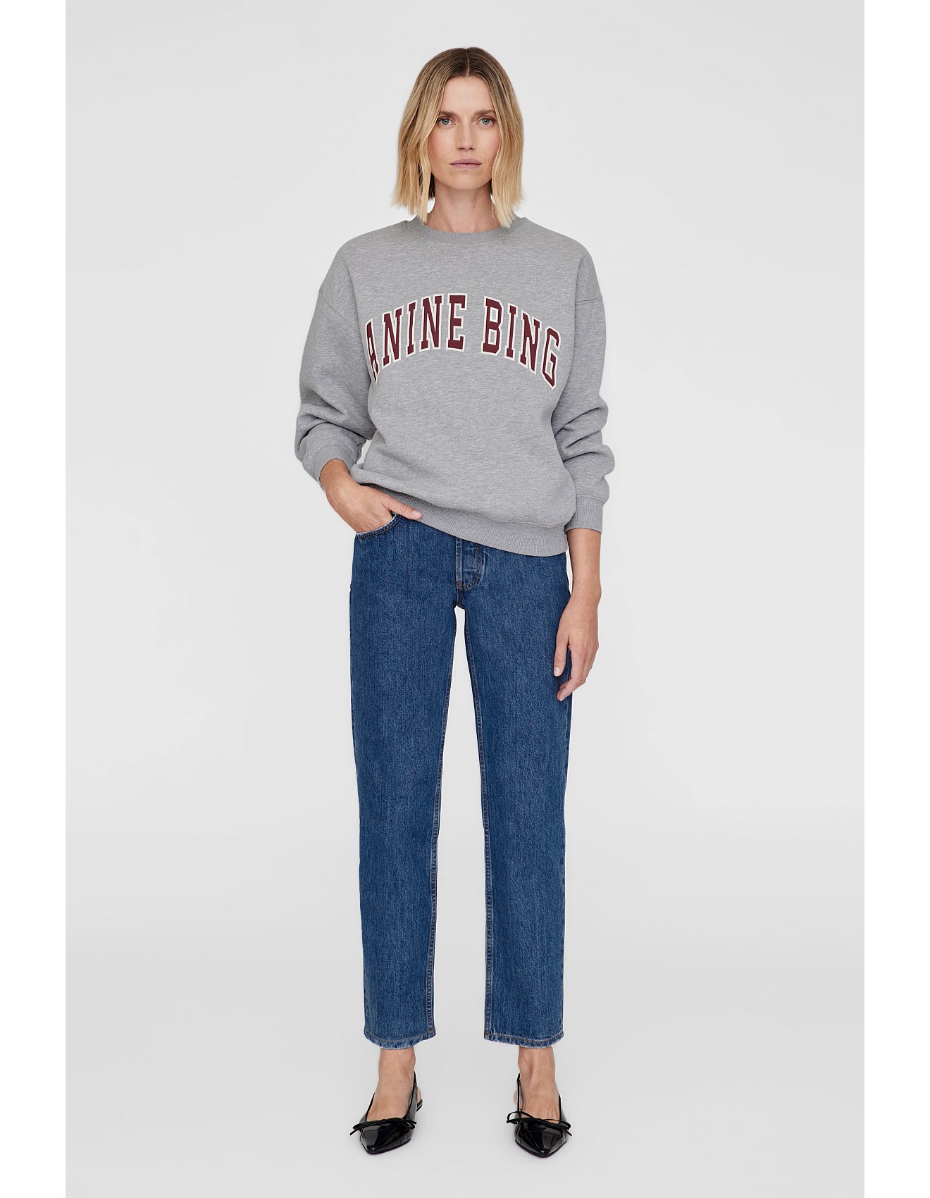 Anine Bing Spencer Crewneck Sweatshirt David Jones