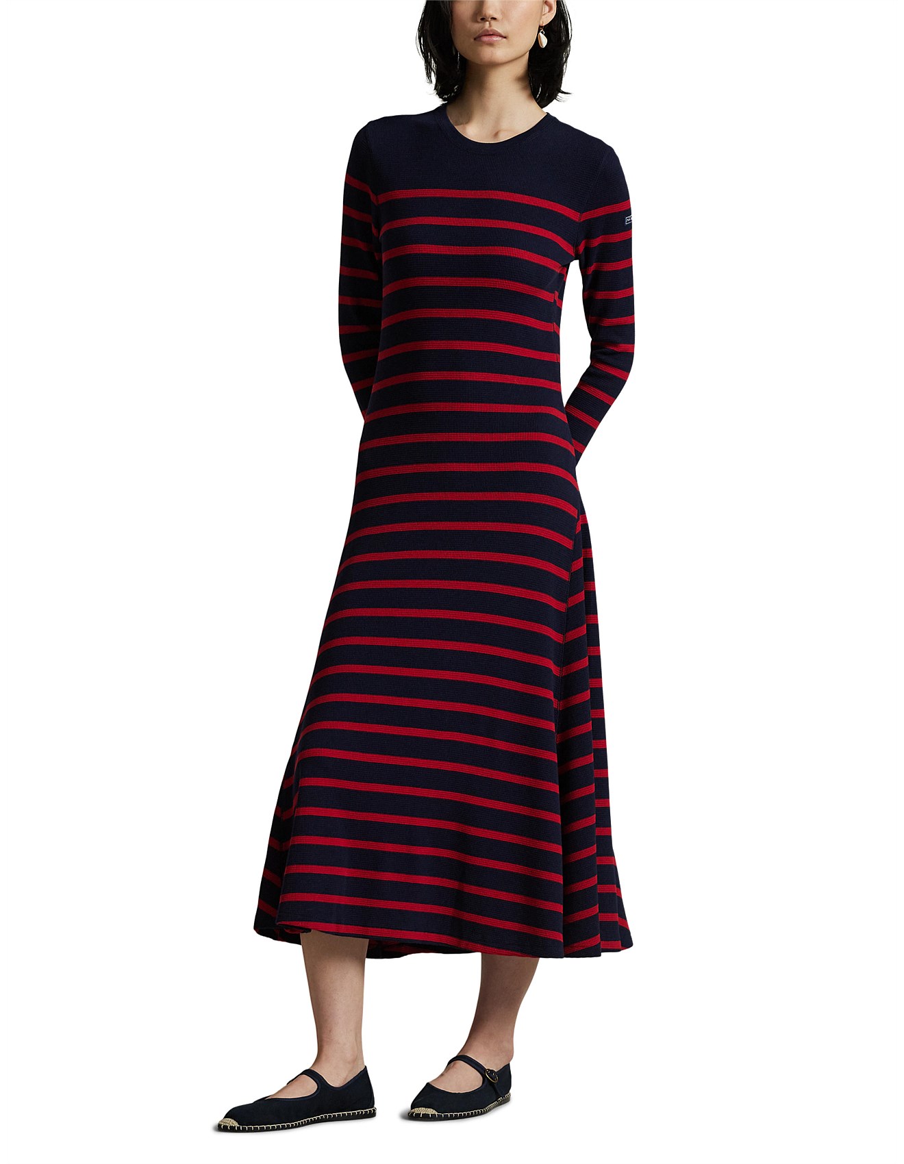 Polo Ralph Lauren Striped Waffle-knit Dress David Jones
