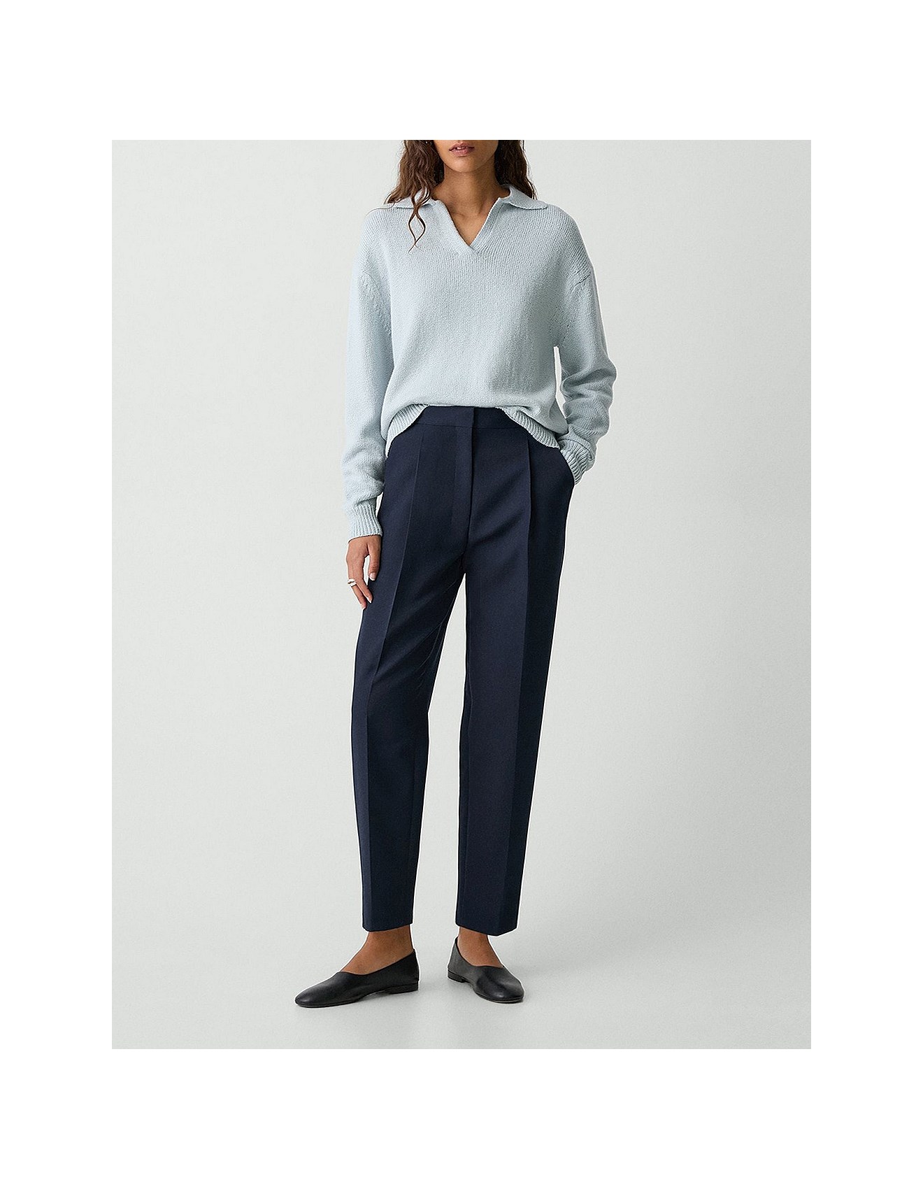 パンツ Theory Bond Wool Twill Straight Pant 32 Theory Bond Wool Twill Straight Pant 32 Wool-Blend Twill Straight