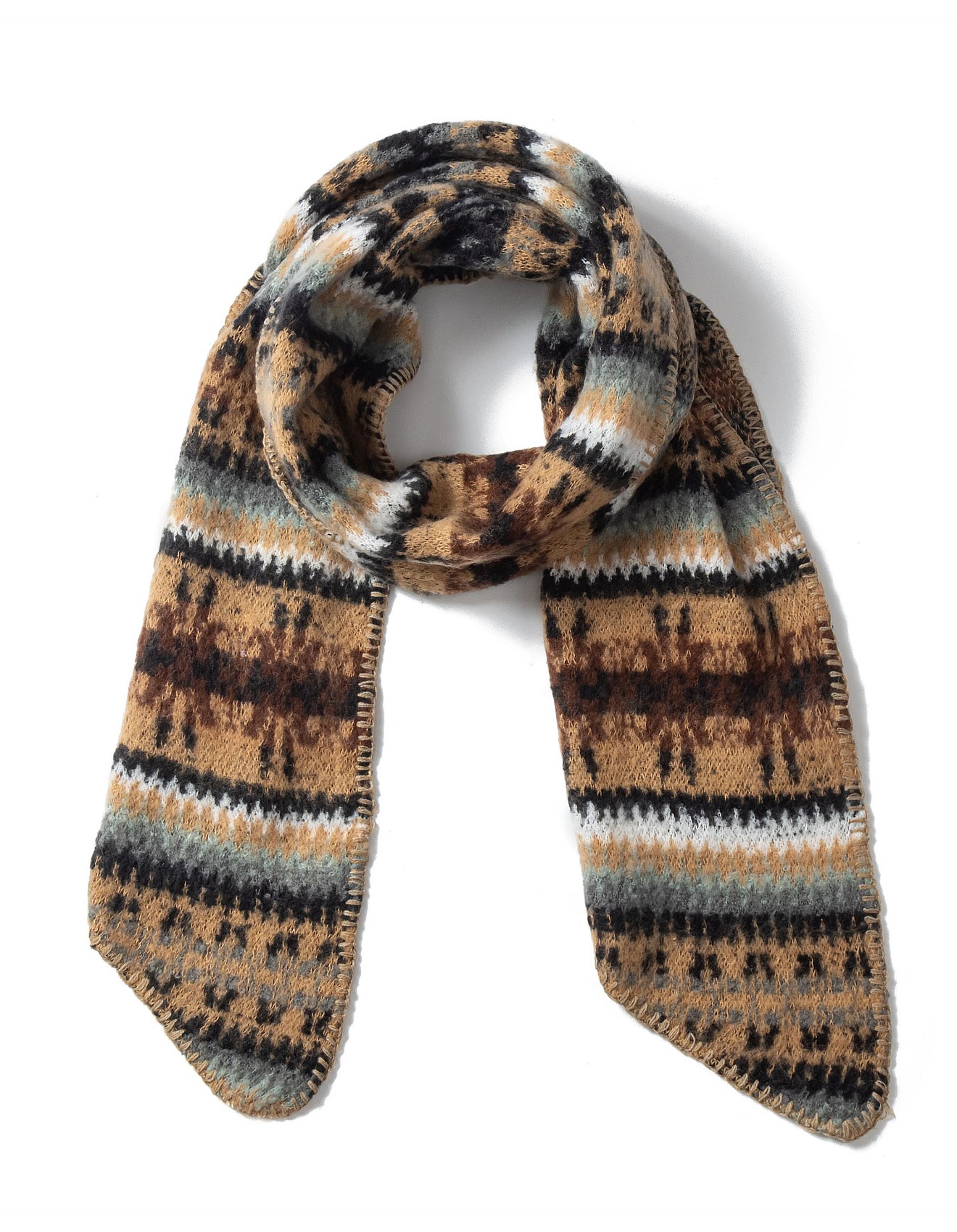 Scarf David Jones Pashmina Scarves Knitted David Jones Mens