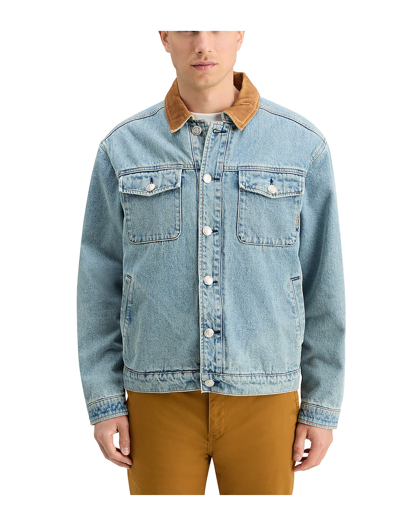 Scotch Teddy Trucker Coat Boucle Tweed Trucker Jacket