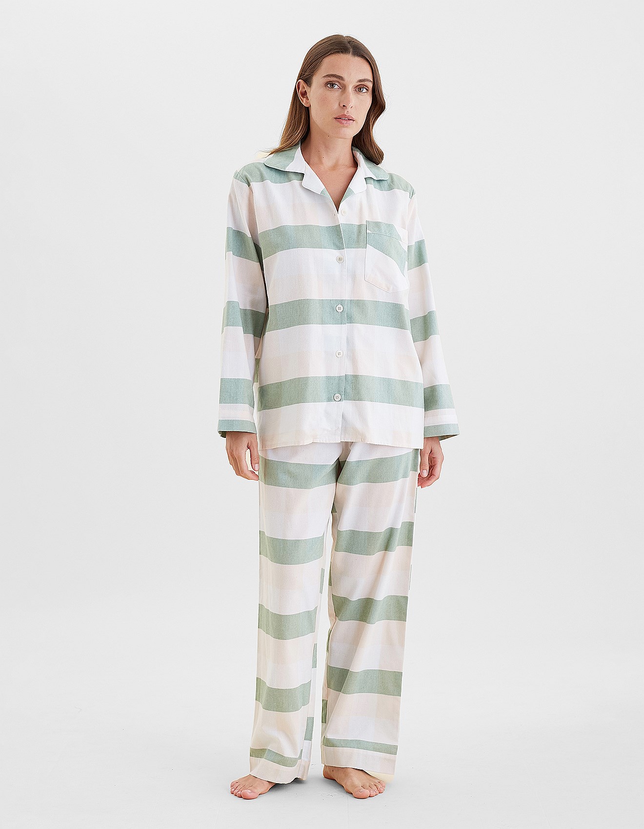 Papinelle Organic Cotton Plaid Full Length Pj David Jones