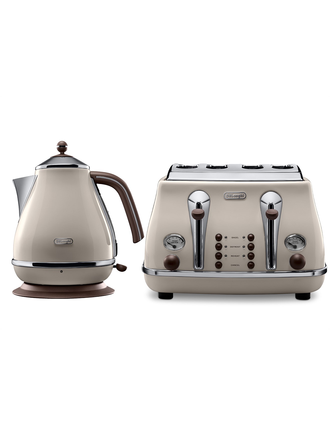 Delonghi Icona Capitals Breakfast Pack Toaster Kettle Delonghi
