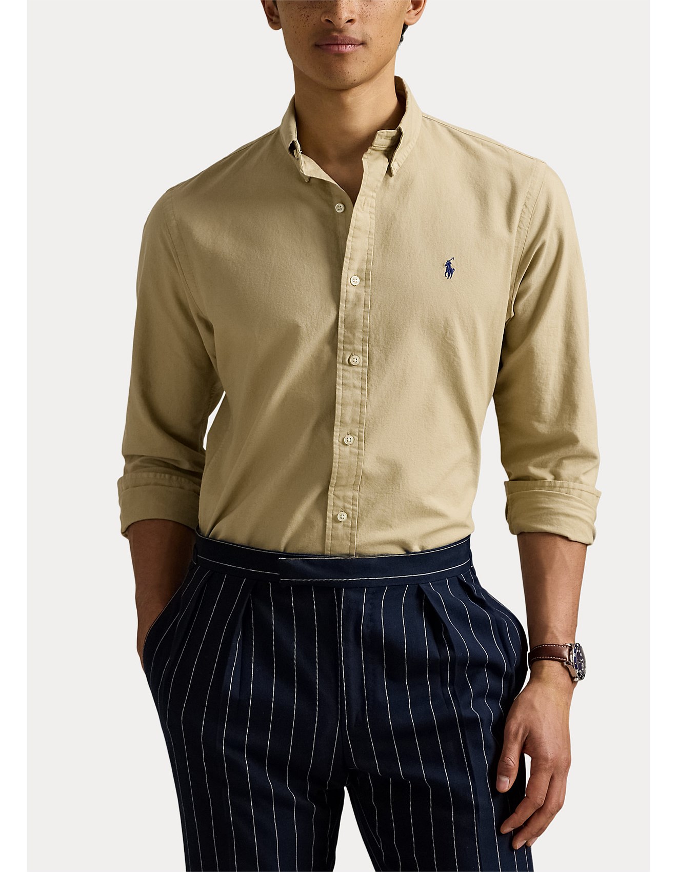 Polo Ralph Lauren Custom Fit Garment-dyed Oxford Shirt David Jones - Main Image