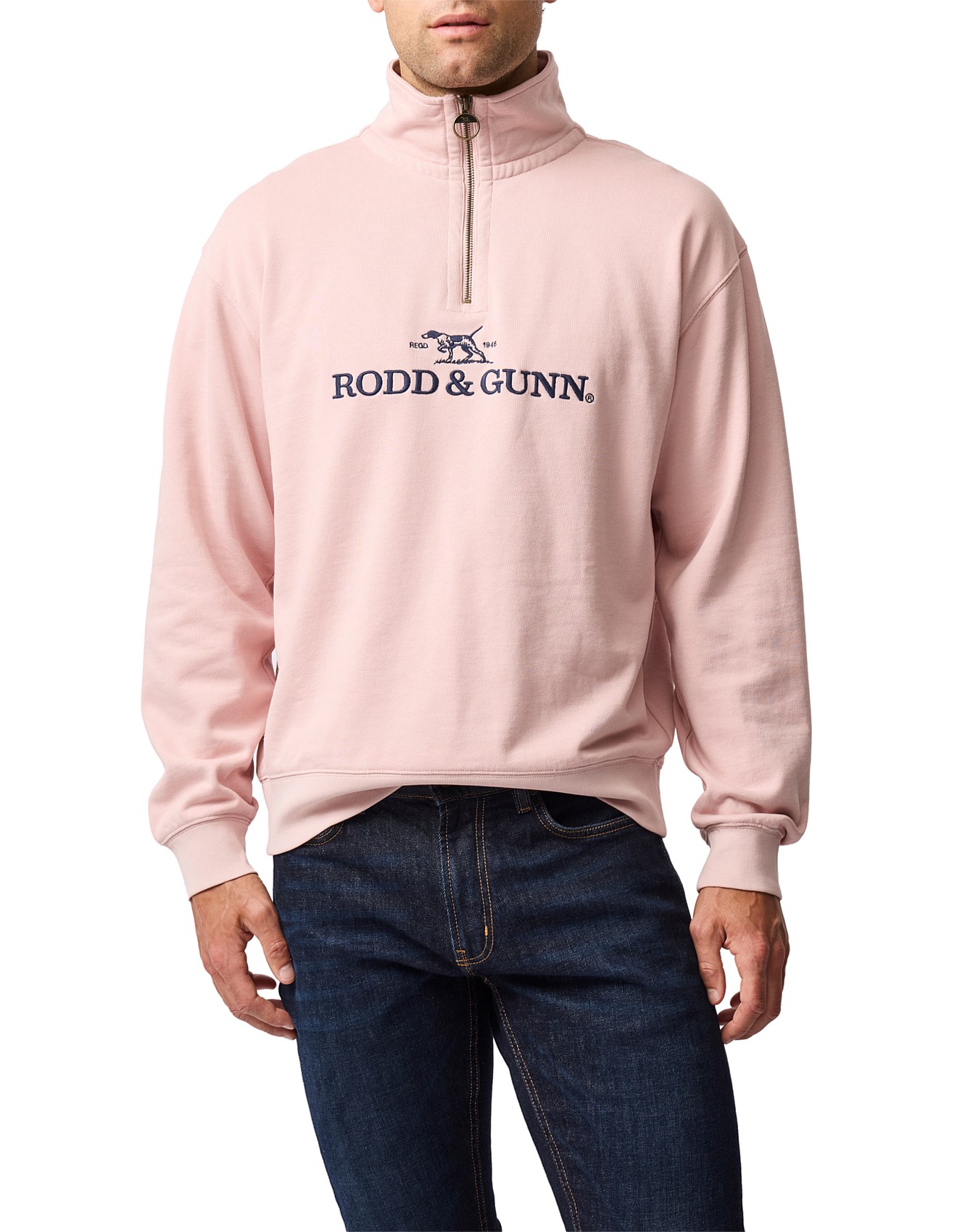 Rodd & Gunn Milford Sound Sweat -Dusk | David Jones