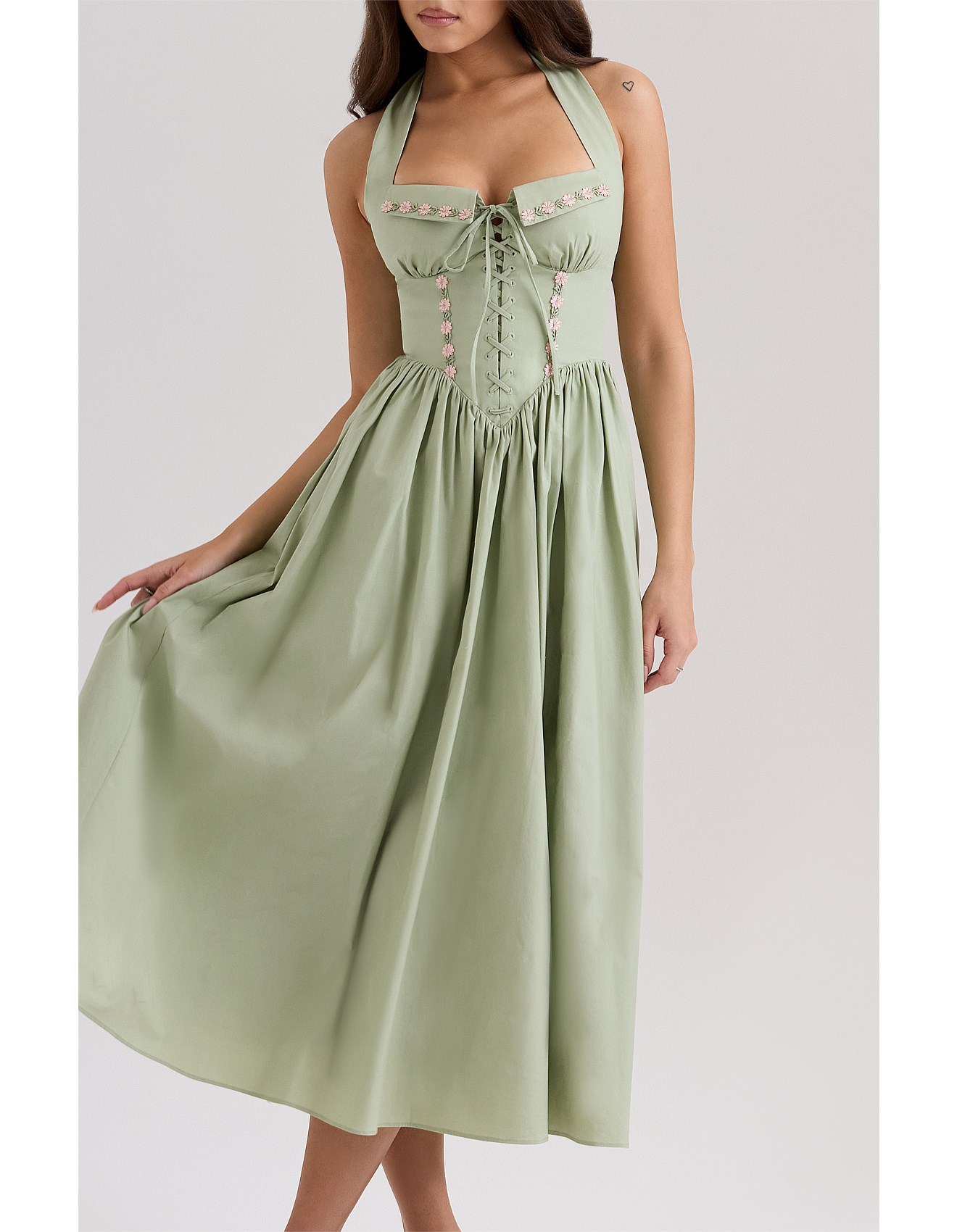 House Of Cb House Of Cb Emilia Halter Neck Midi Dress David Jones