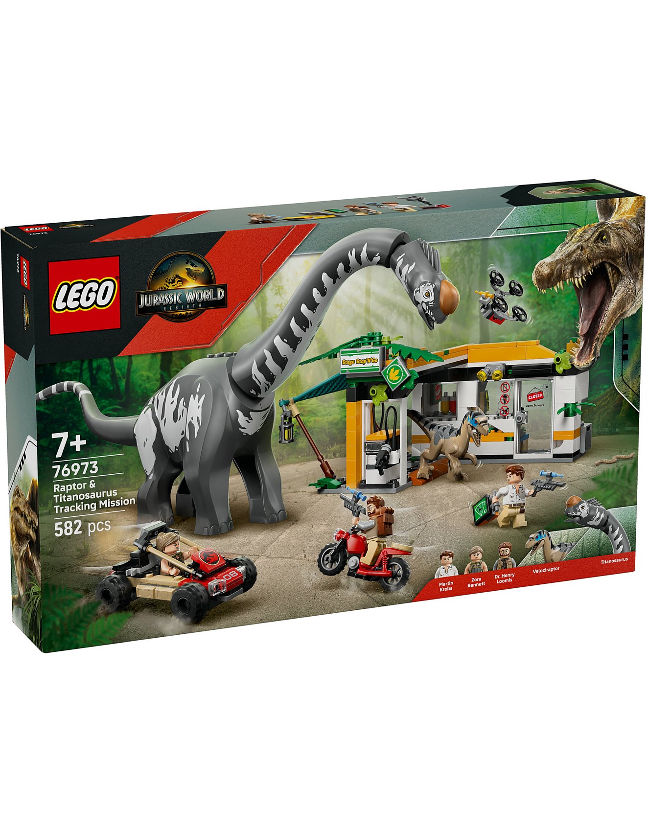 Lego Lego Jurassic World Raptor Titanosaurus Tracking Mission