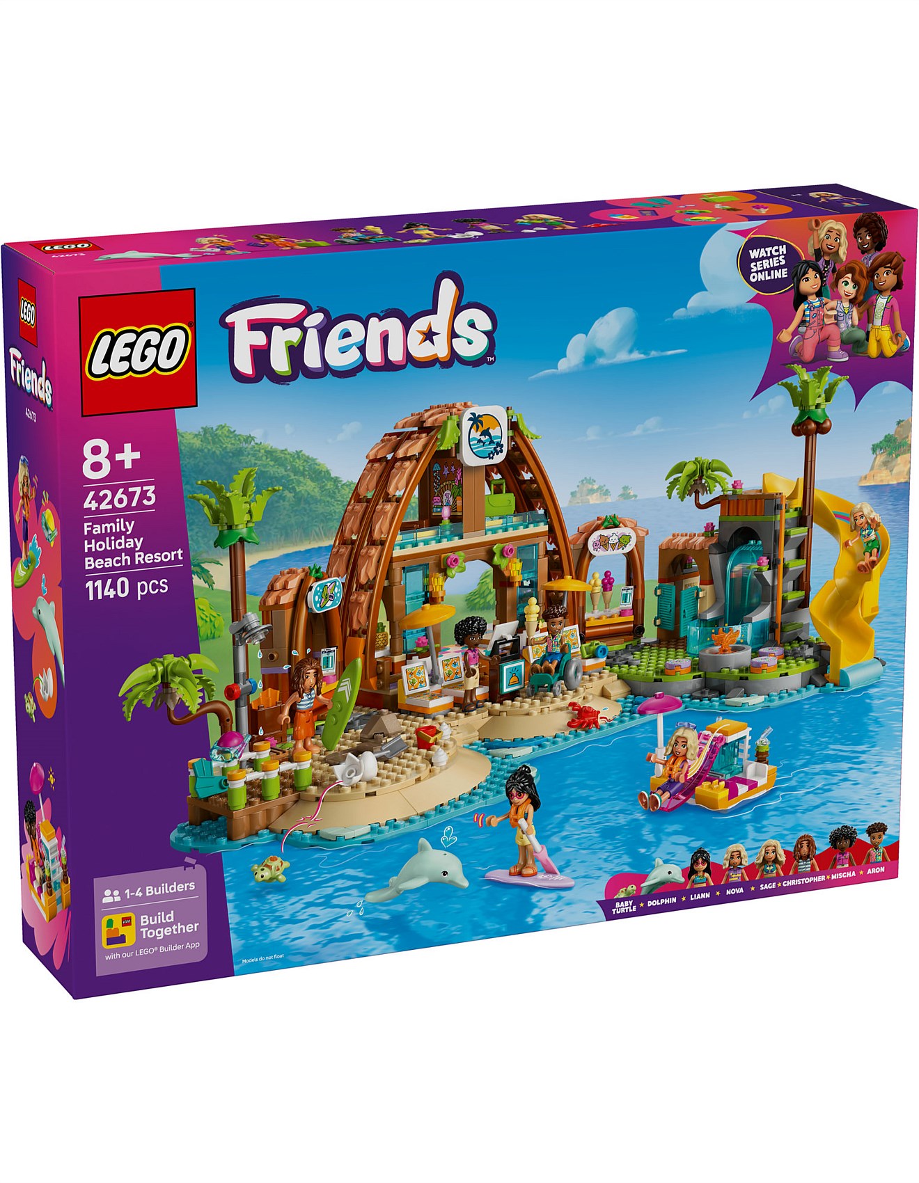 Lego Lego Friends Family Holiday Beach Resort 42673 David Jones