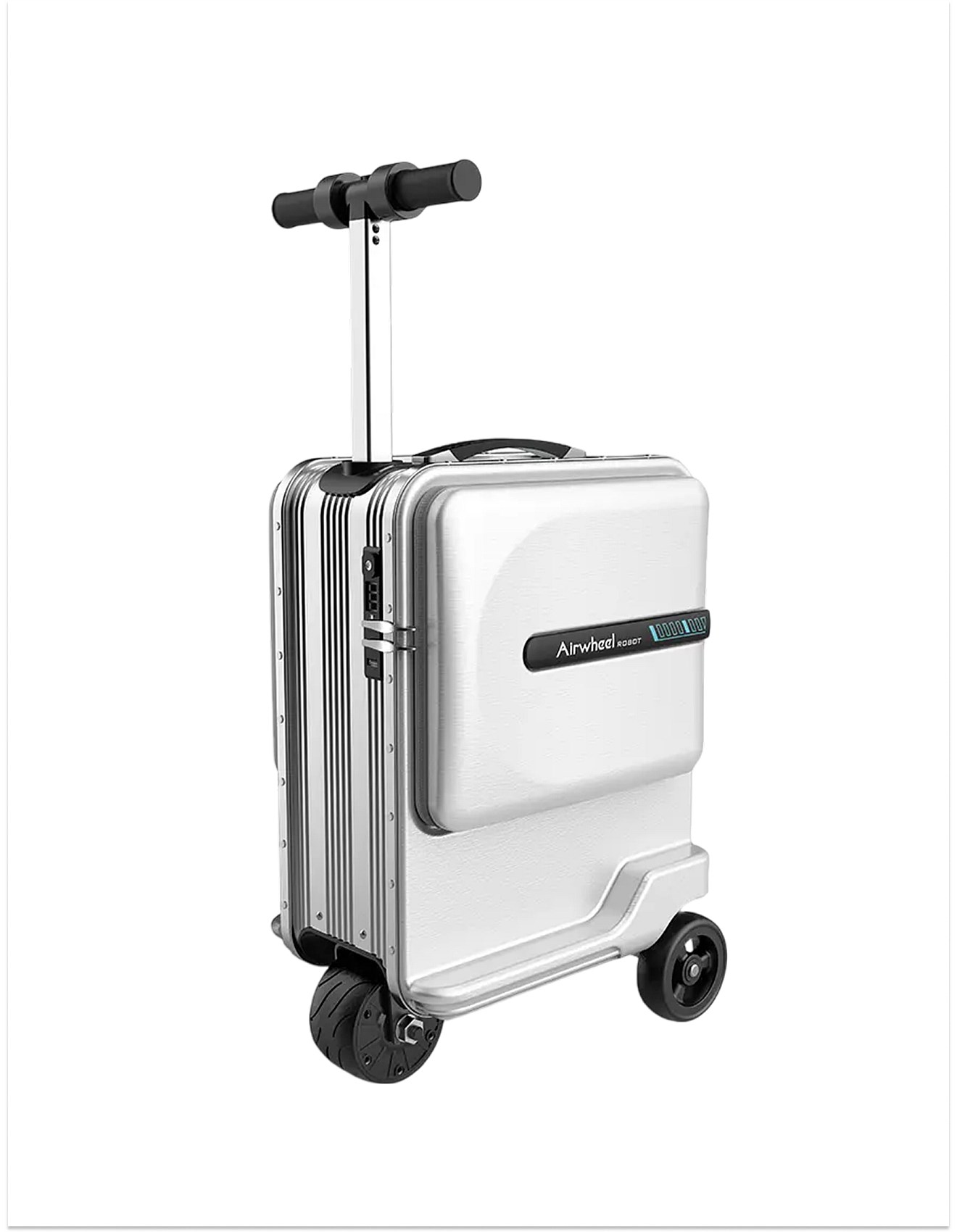 Airwheel Se3minit Electric Ride-on Suitcase 26l Silver David Jones