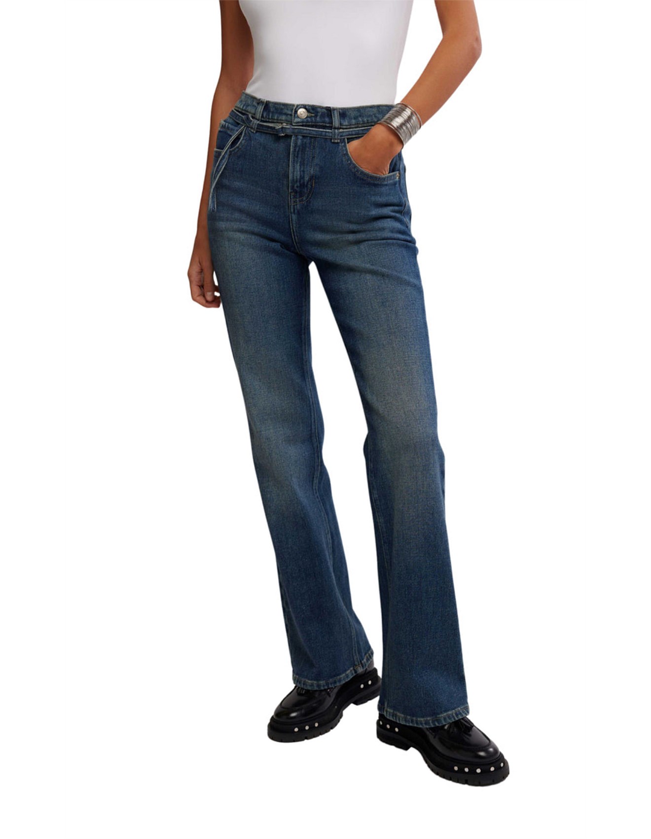 Free People Sabine Slim A Line Jean David Jones