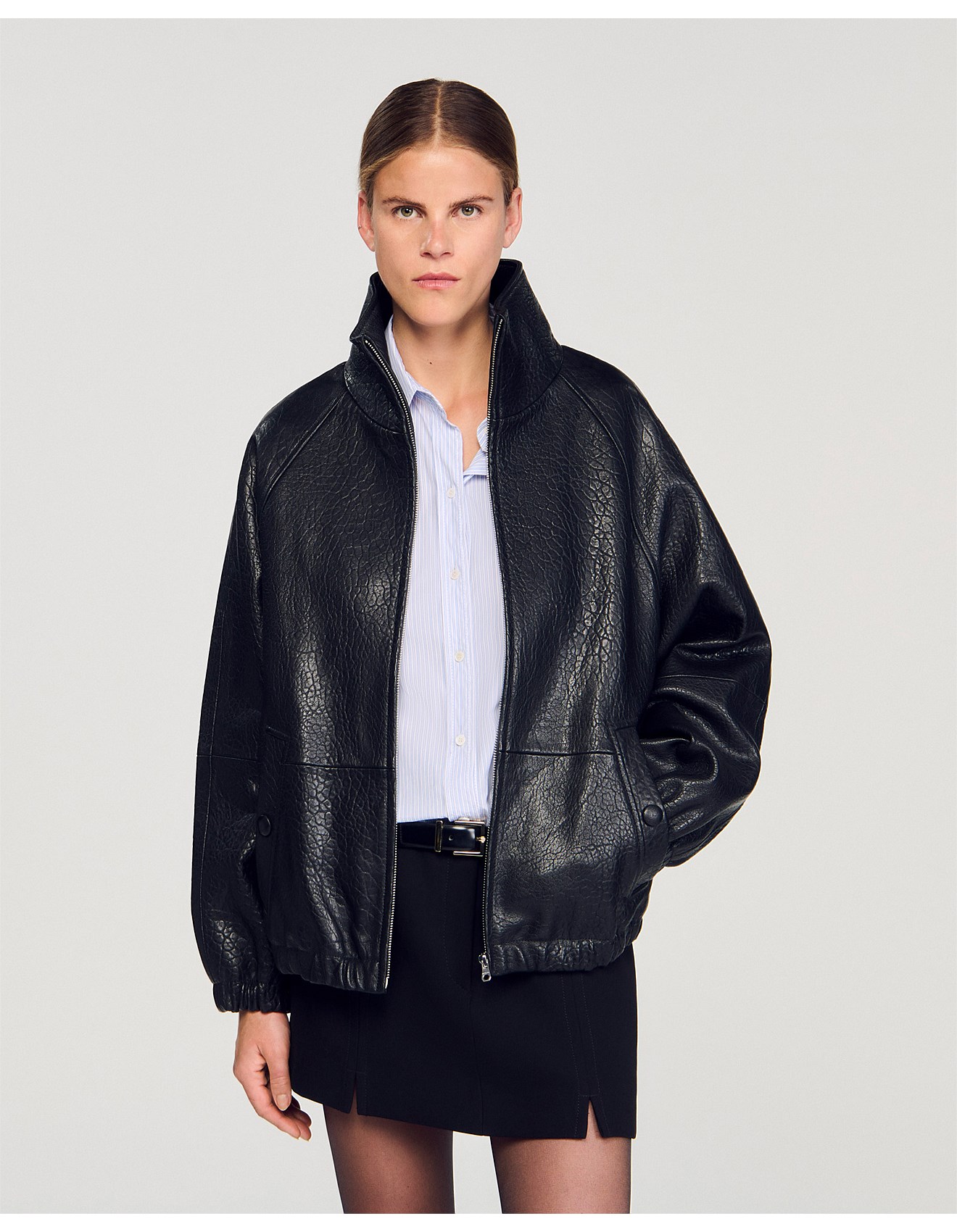 Sandro Paris Jordan Leather Jacket David Jones
