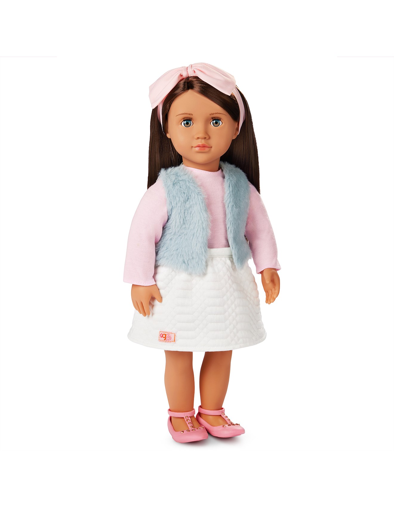 Our Generation Doll W/glam Fur Vest -Paulina David Jones