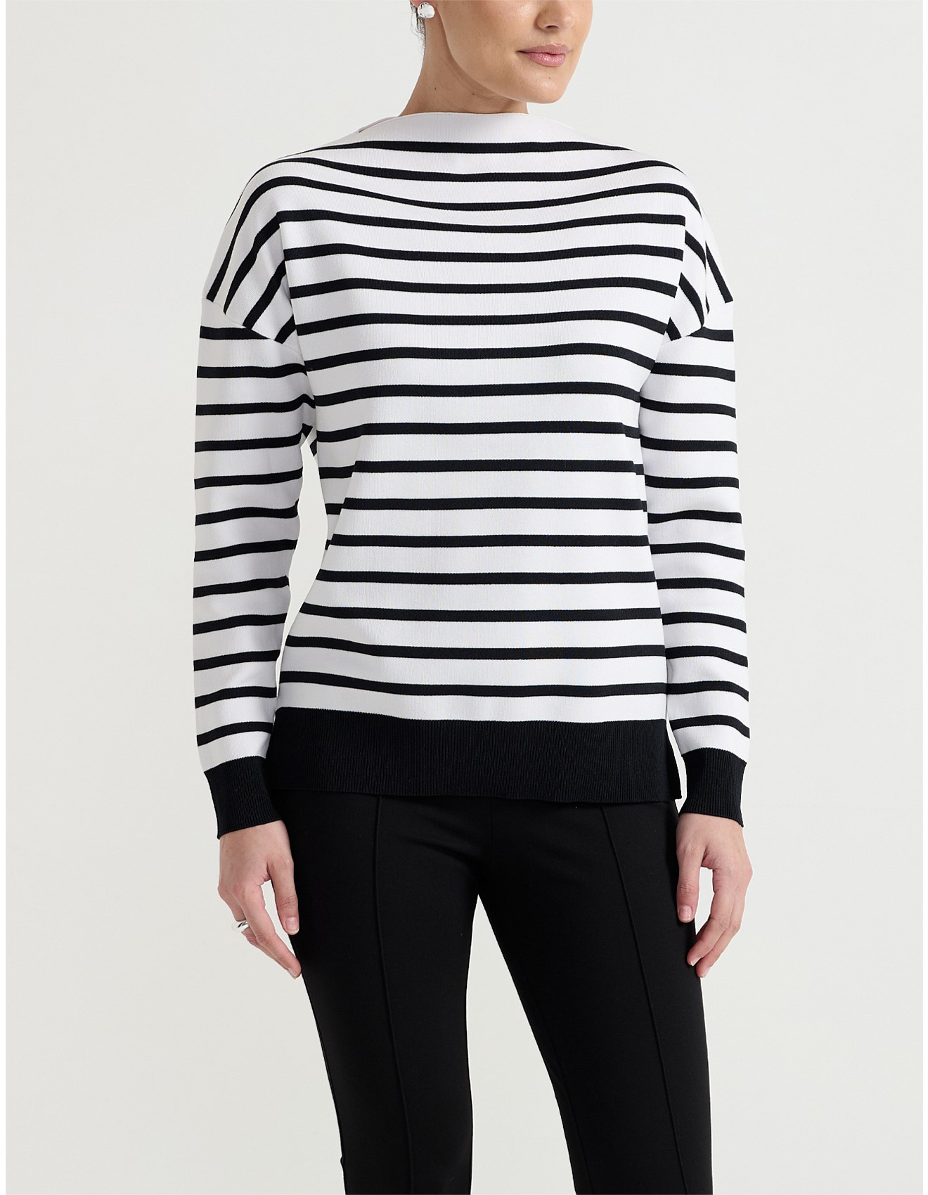 David Jones Women S Clothing Brands 2026.David Jones Collection Drop Shoulder High Neck Top | David Jones