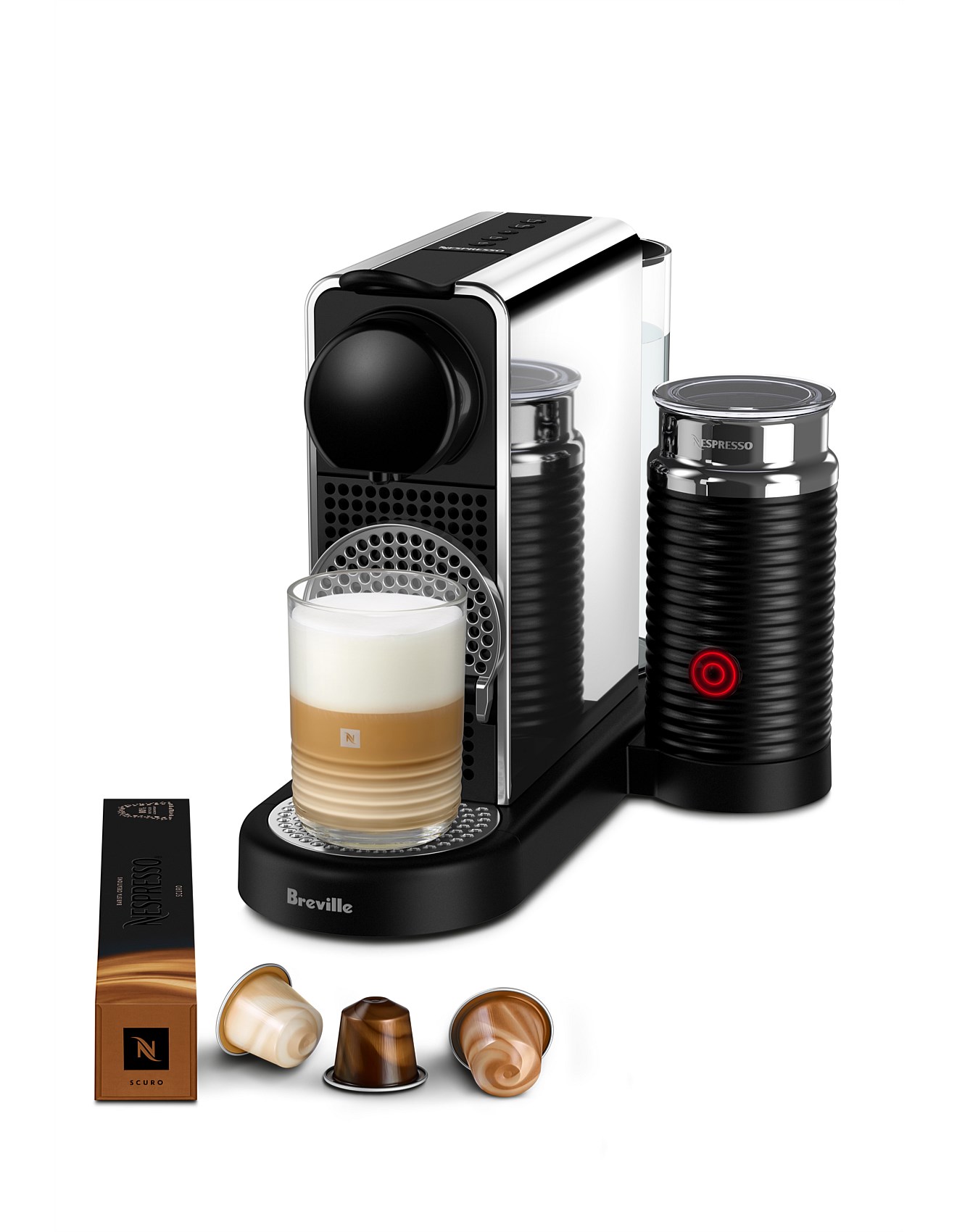 Coffee Maker David Jones Nespresso Citiz Chrome Citiz Nespresso