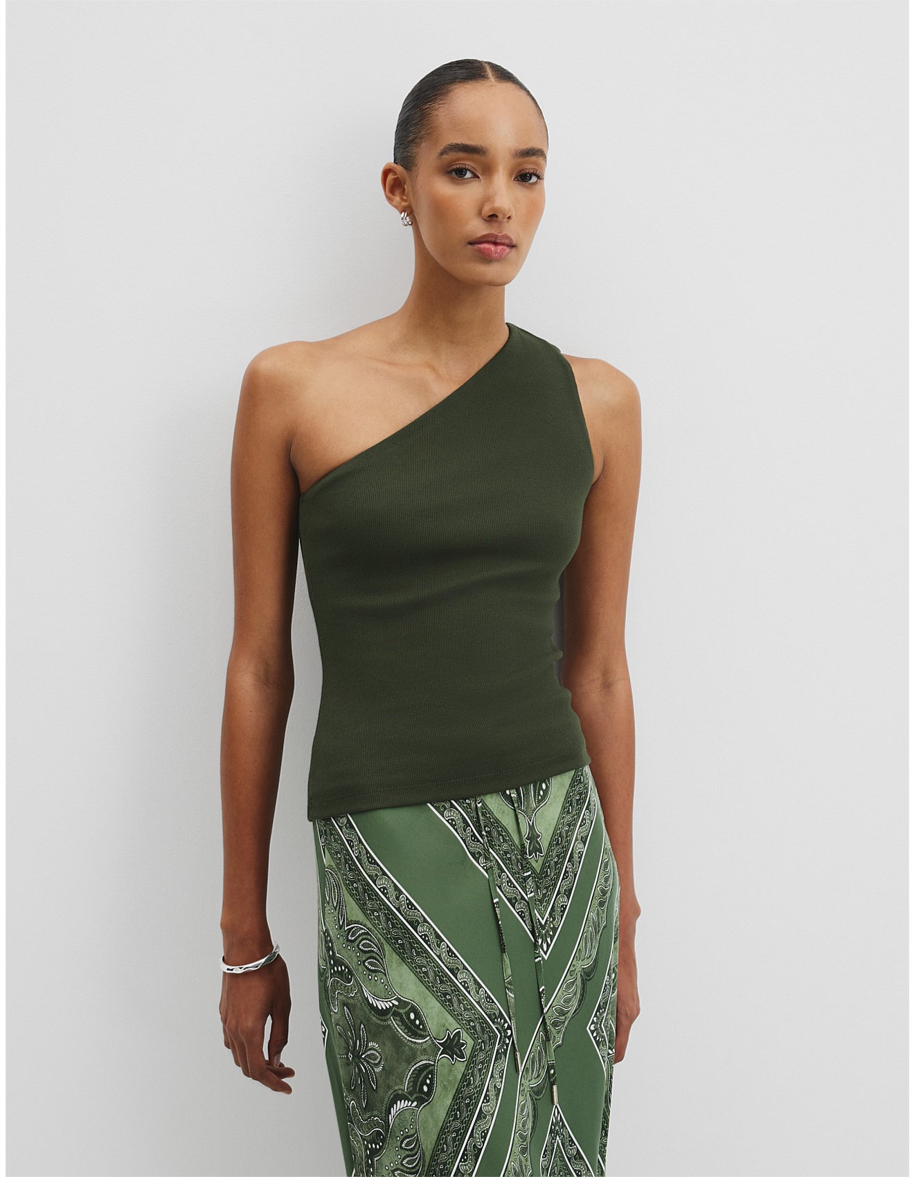 Country Road One Shoulder Tank | David Jones