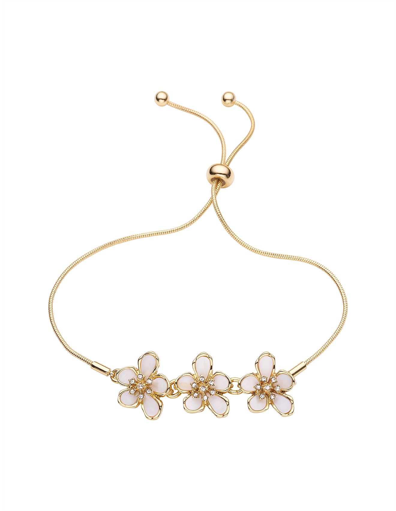 Barcs Jasmine Flower Draw String Bracelet | David Jones