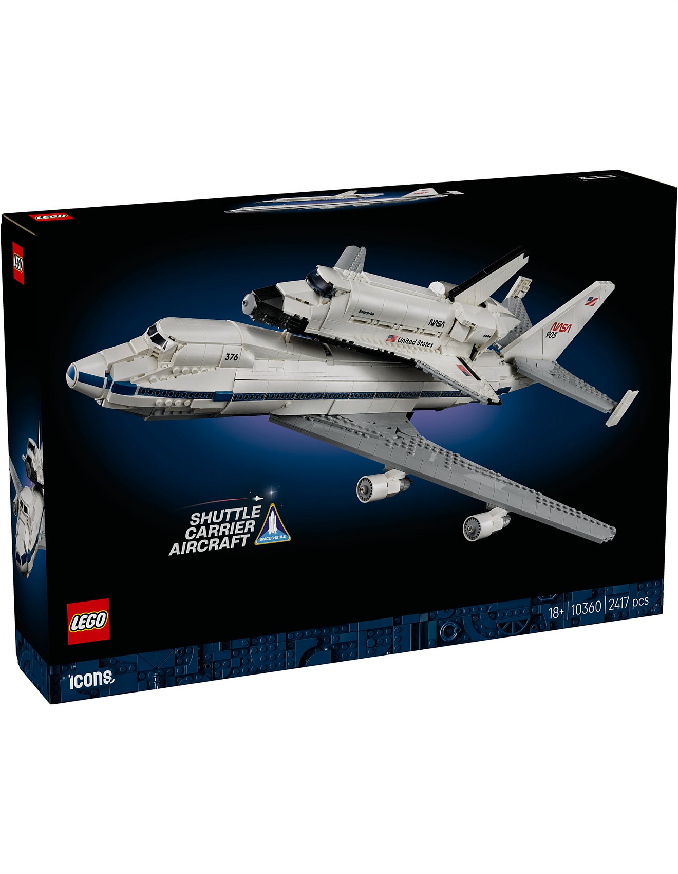 Lego Lego Icons Shuttle Carrier Aircraft 10360 David Jones