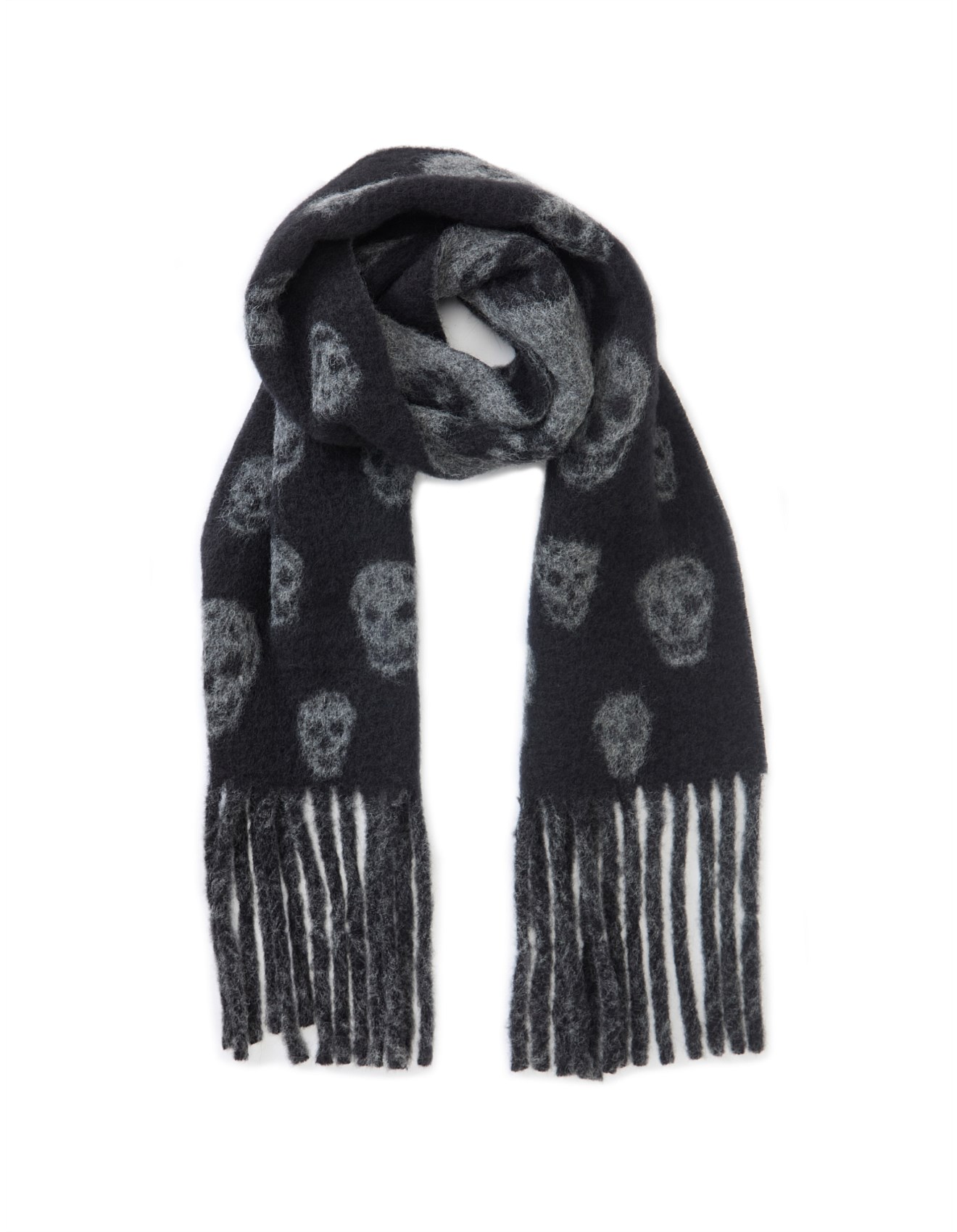 Alexander Mcqueen Cosy Classic Skull Scarf | David Jones
