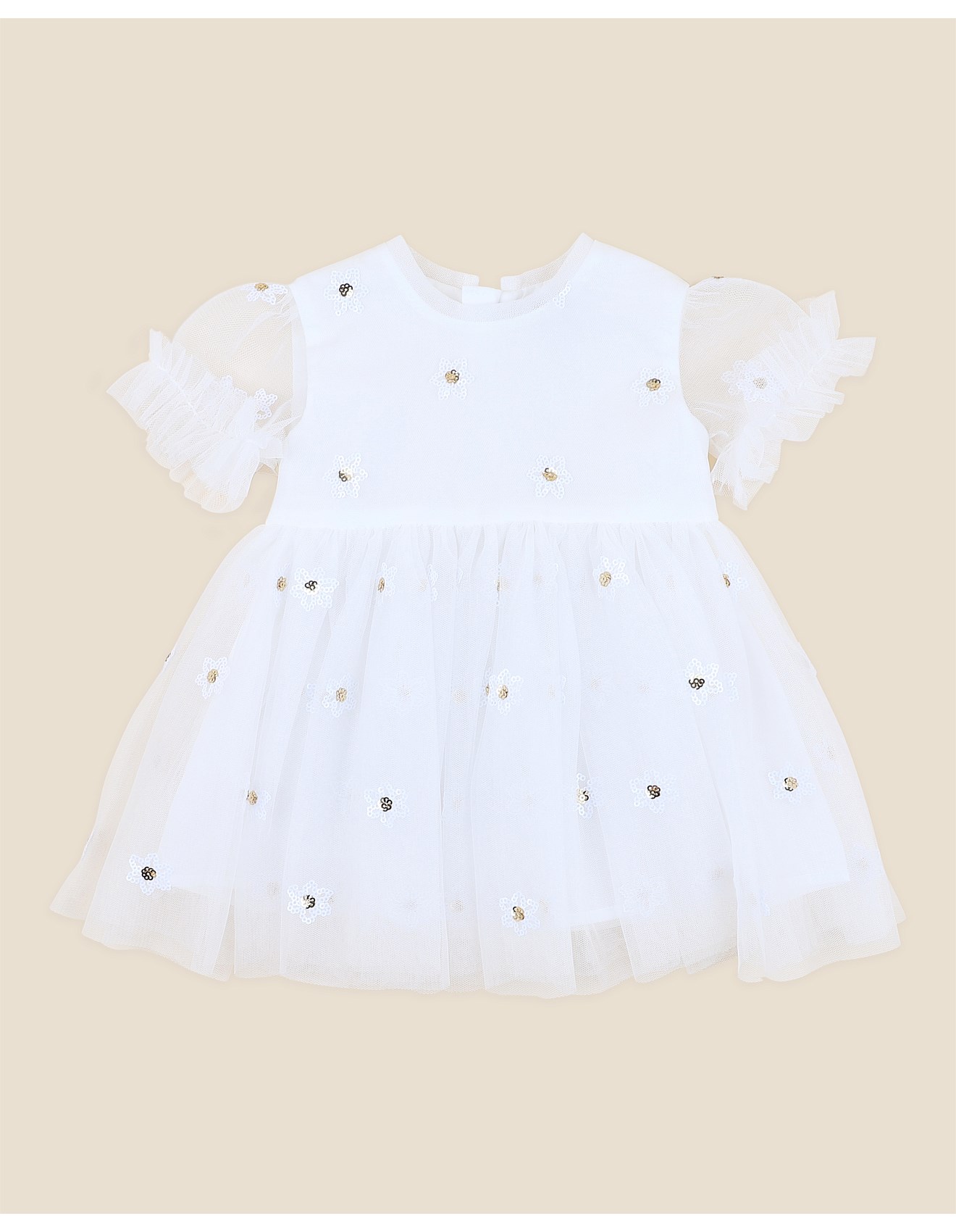 Bebe By Minihaha Festive White Sequin Daisy Dress David Jones
