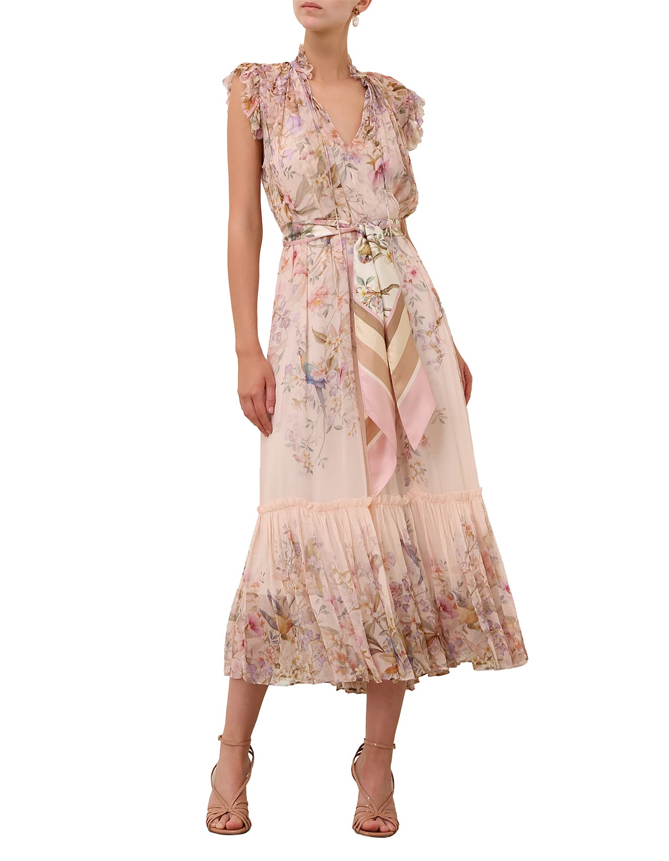 Zimmermann Rebellion Flutter Dress | David Jones