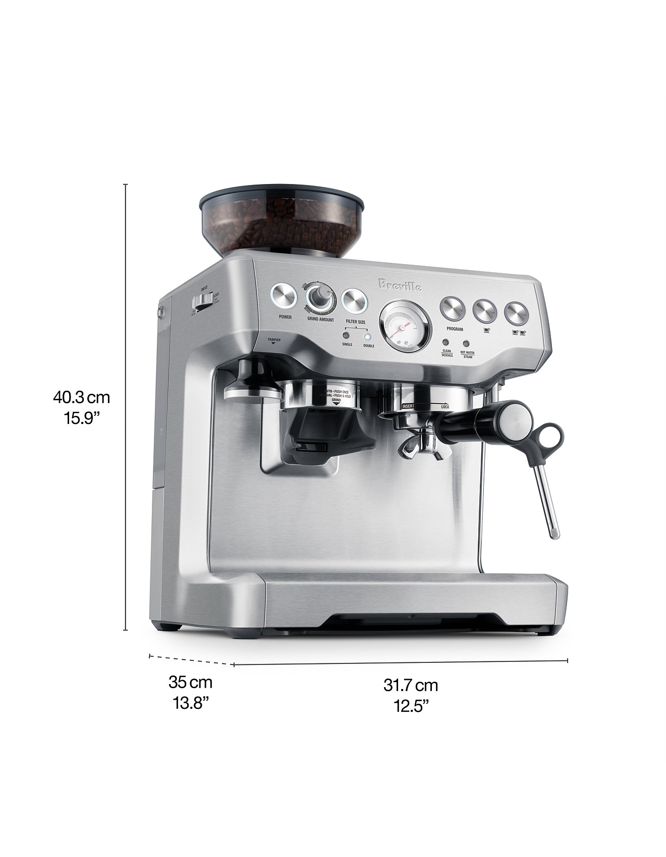 Breville Bes870bss the Barista Express Manual Coffee Machine With