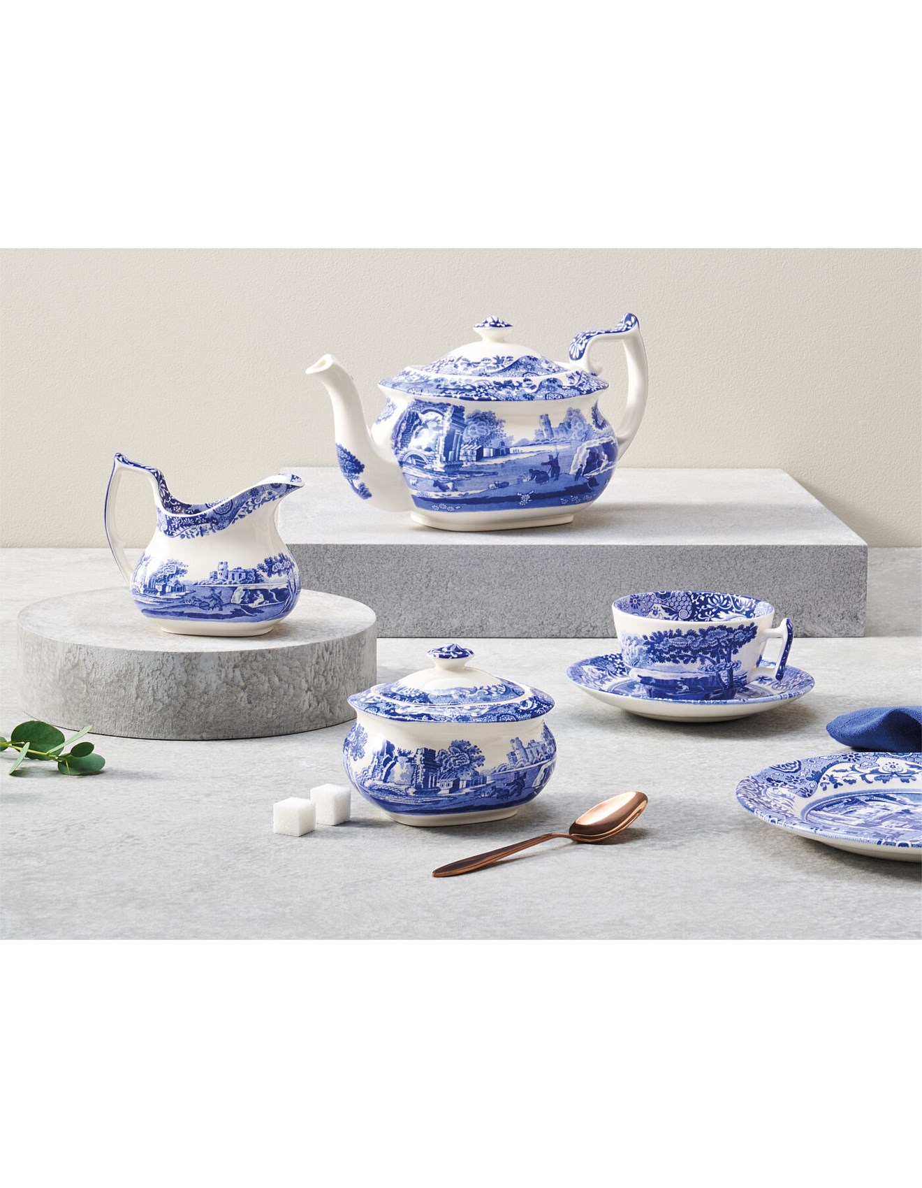 Spode Blue Italian Teapot David Jones