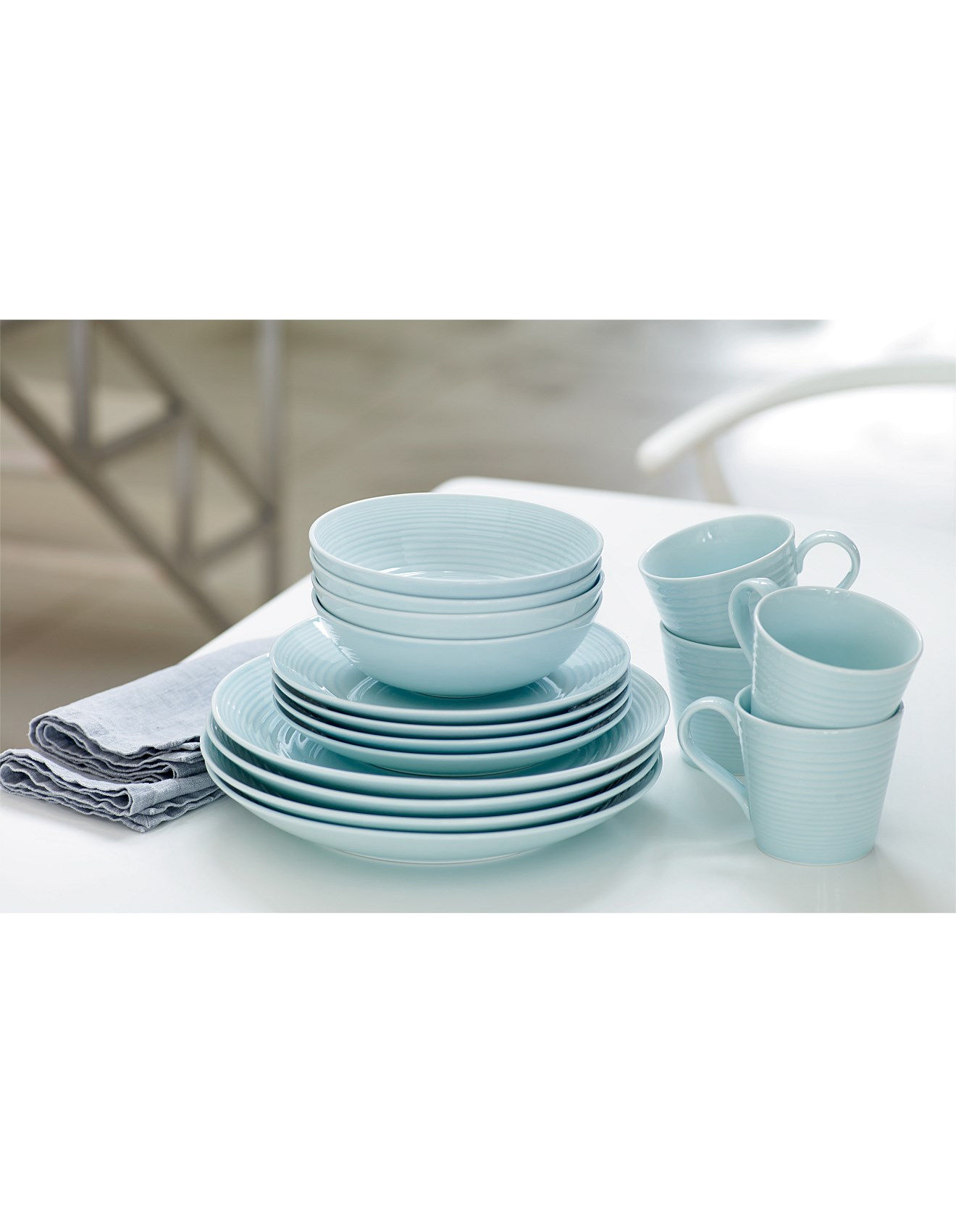 Doulton Gordon Gordon Ramsay Maze Blue Dinner Set Gordon Ramsay By