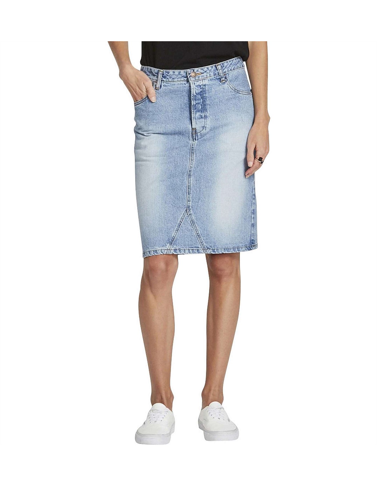 bassike denim skirt