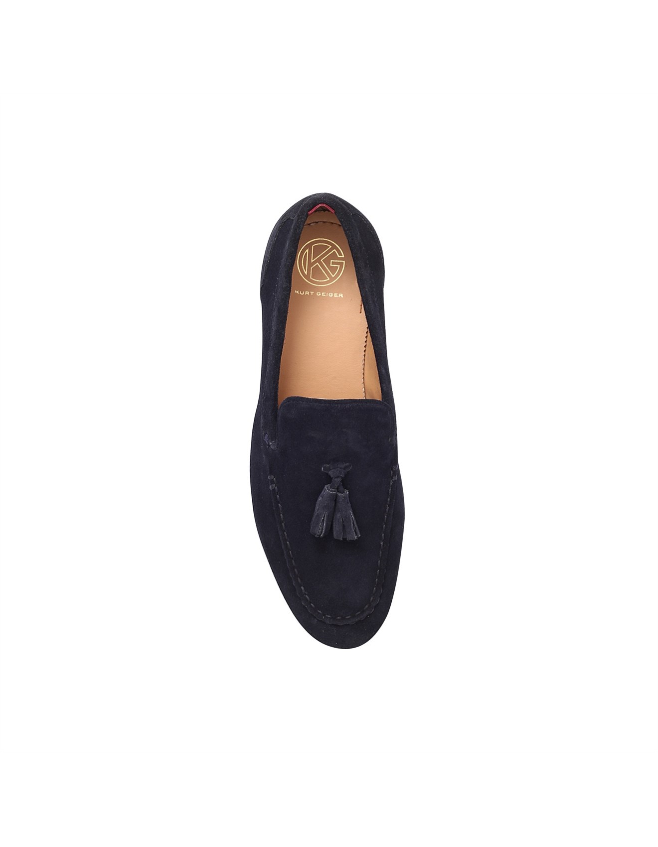 Kg Kurt Geiger Coleman Navy Loafer Shoes David Jones