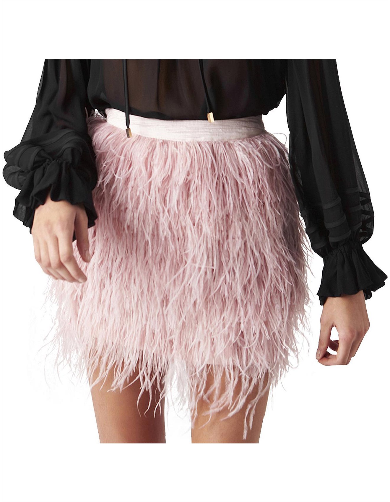 Aje Wattle Feather Skirt David Jones
