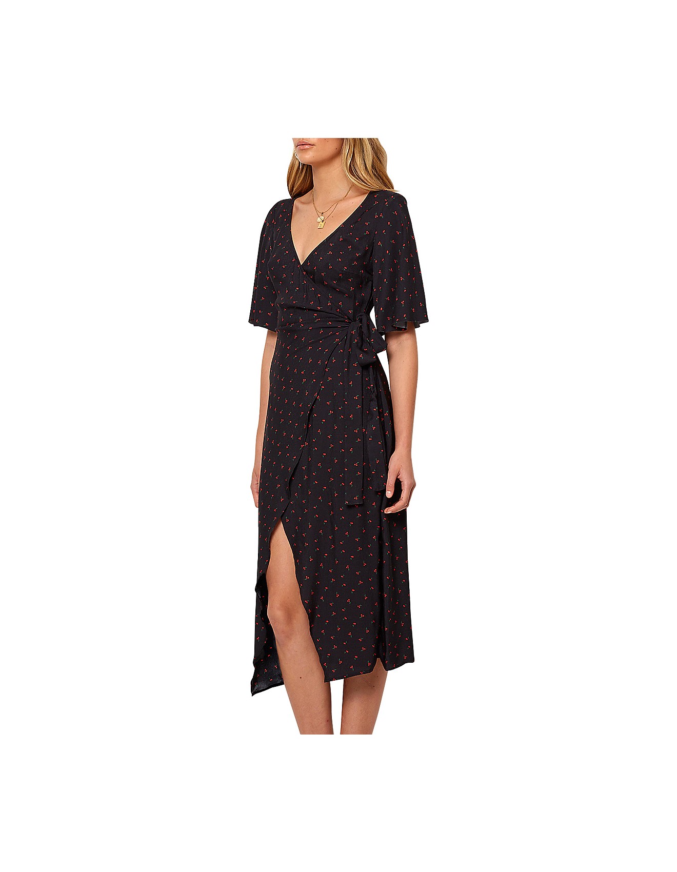 bebe wrap dress