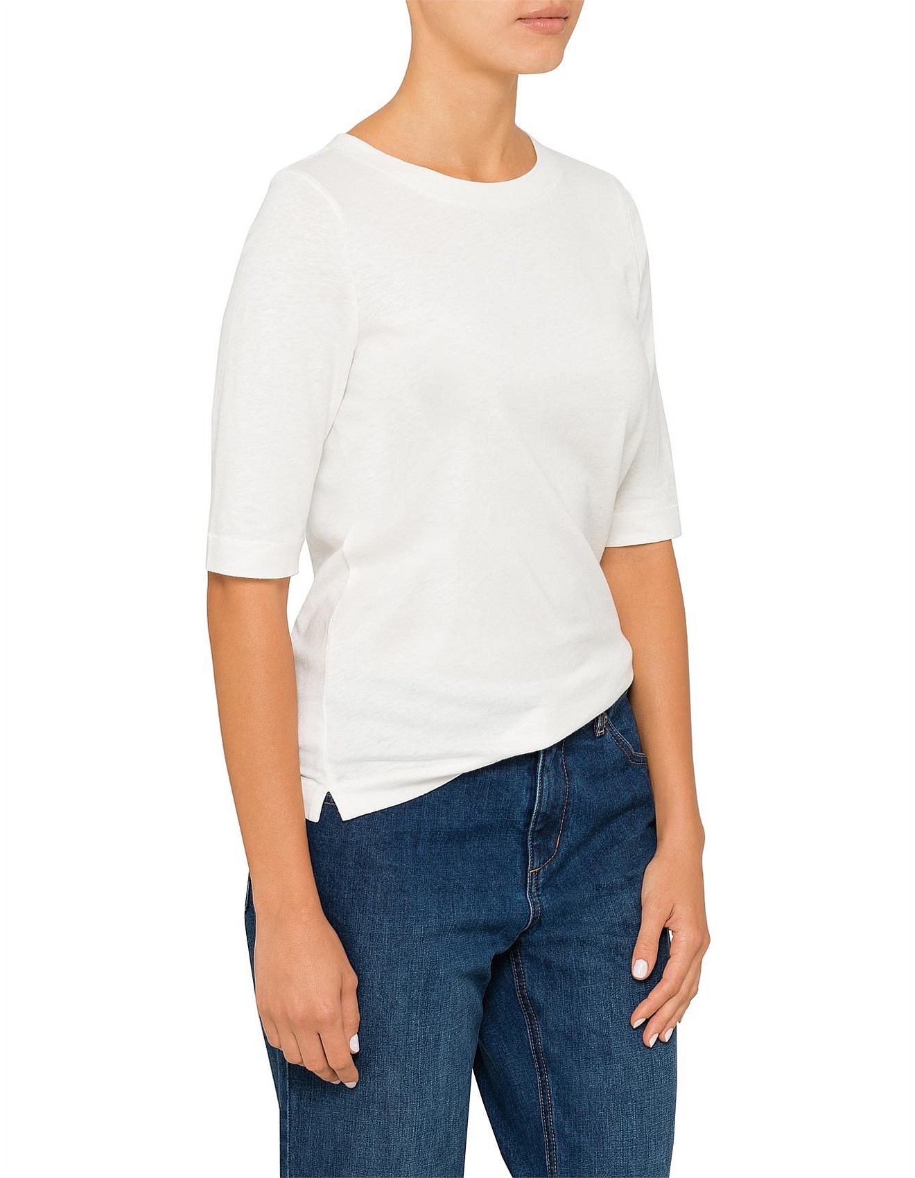 David Jones Half Sleeve Cotton Top David Jones