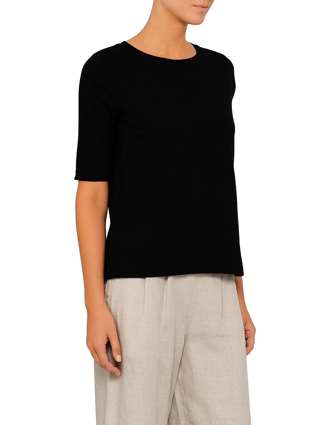 David Jones Half Sleeve Cotton Top David Jones