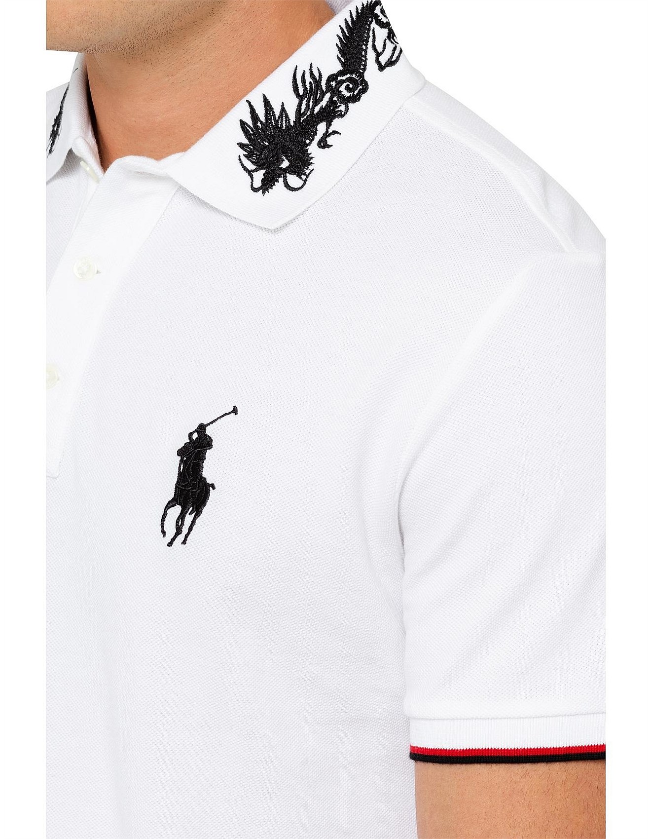 Polo Ralph Lauren Custom Slim Fit Mesh Polo David Jones