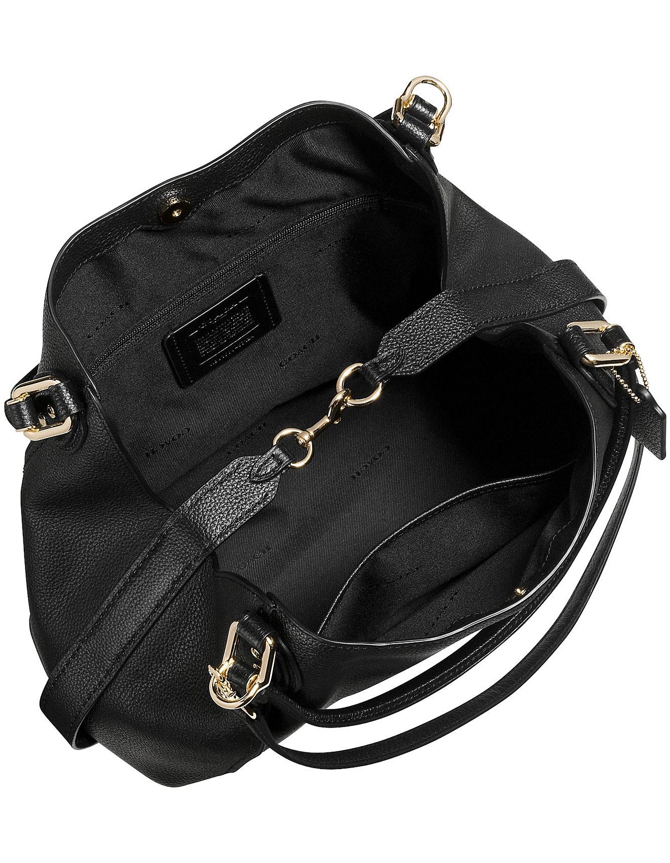 Coach Edie Shoulder Bag 28 In Polished Pebble Leather David Jones