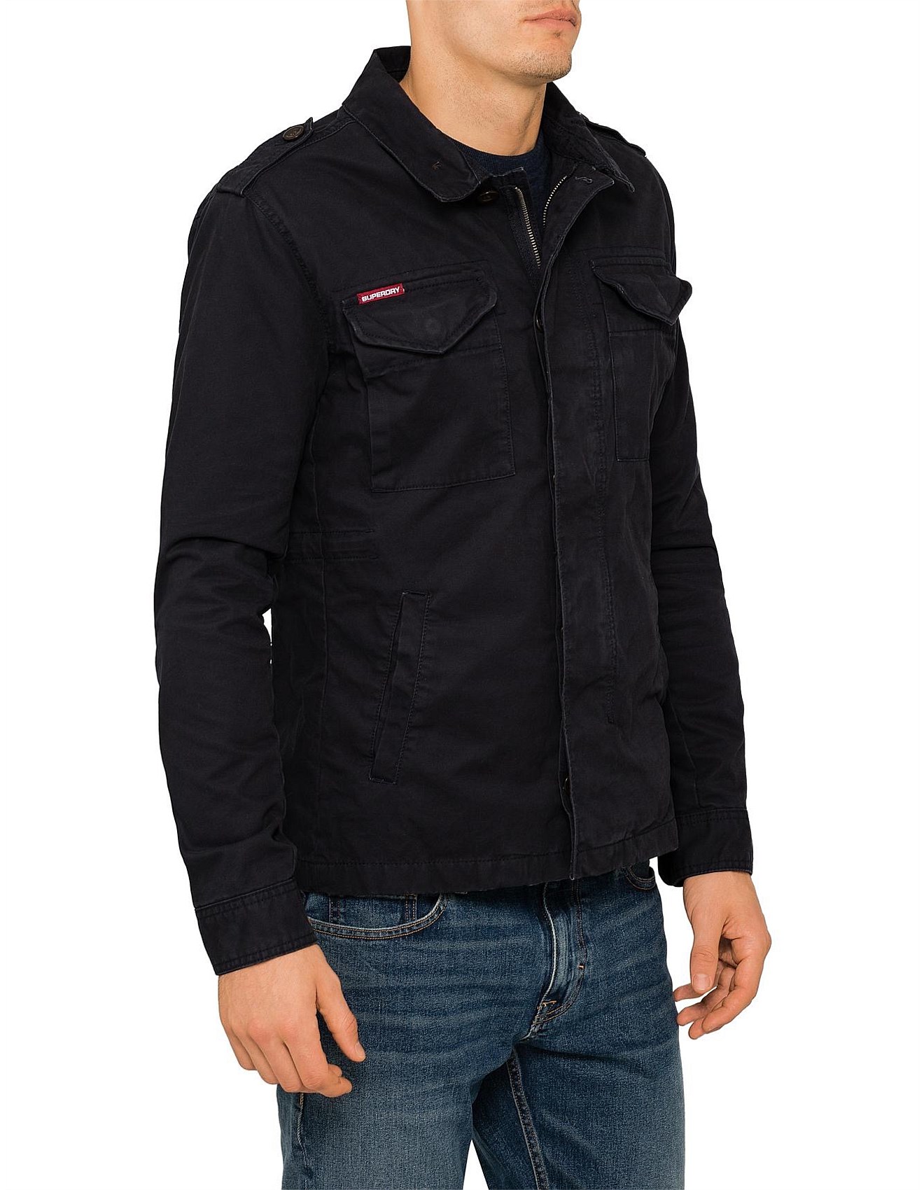 superdry rookie deck jacket midnight