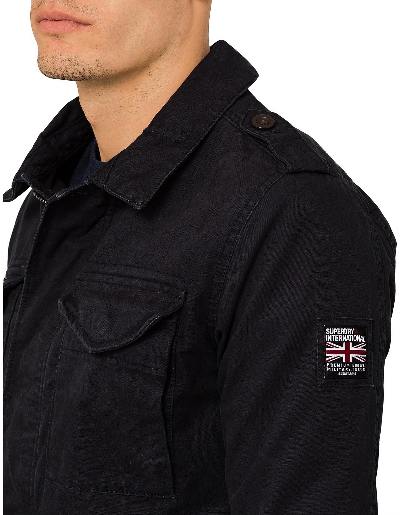 superdry rookie deck jacket midnight