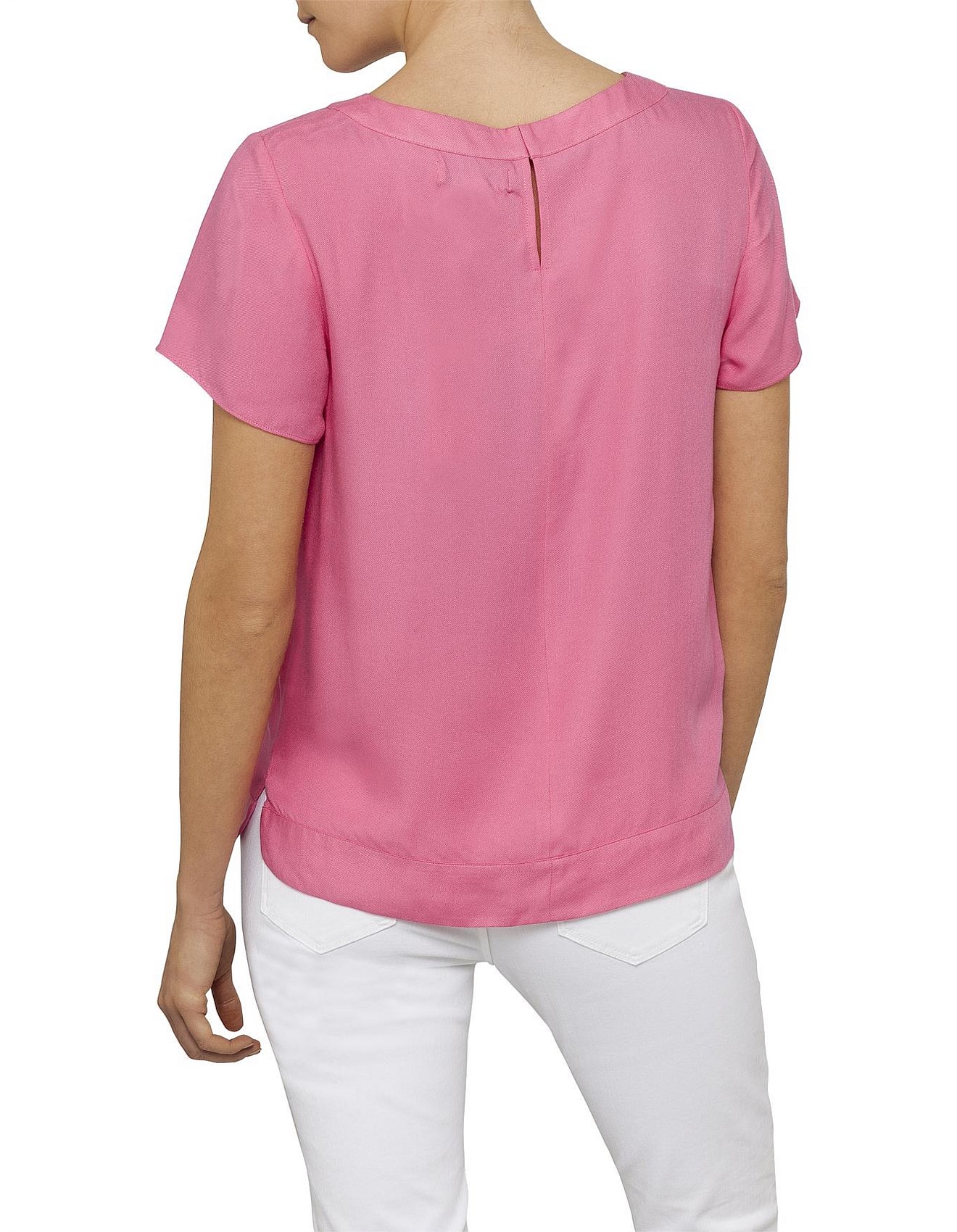 David Jones Woven Tee David Jones